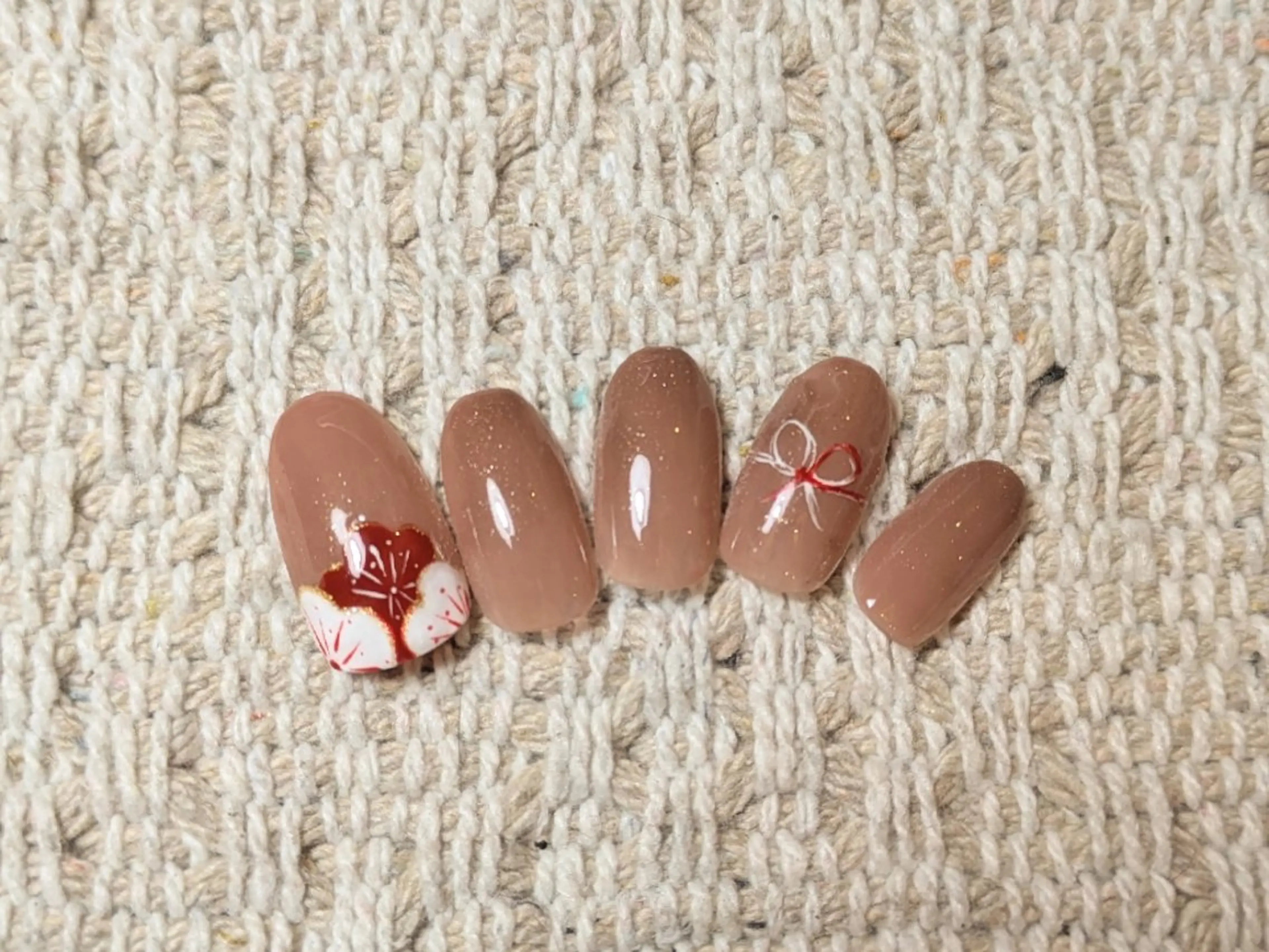 ネイル 成人式 こもり さくらのネイルデザイン