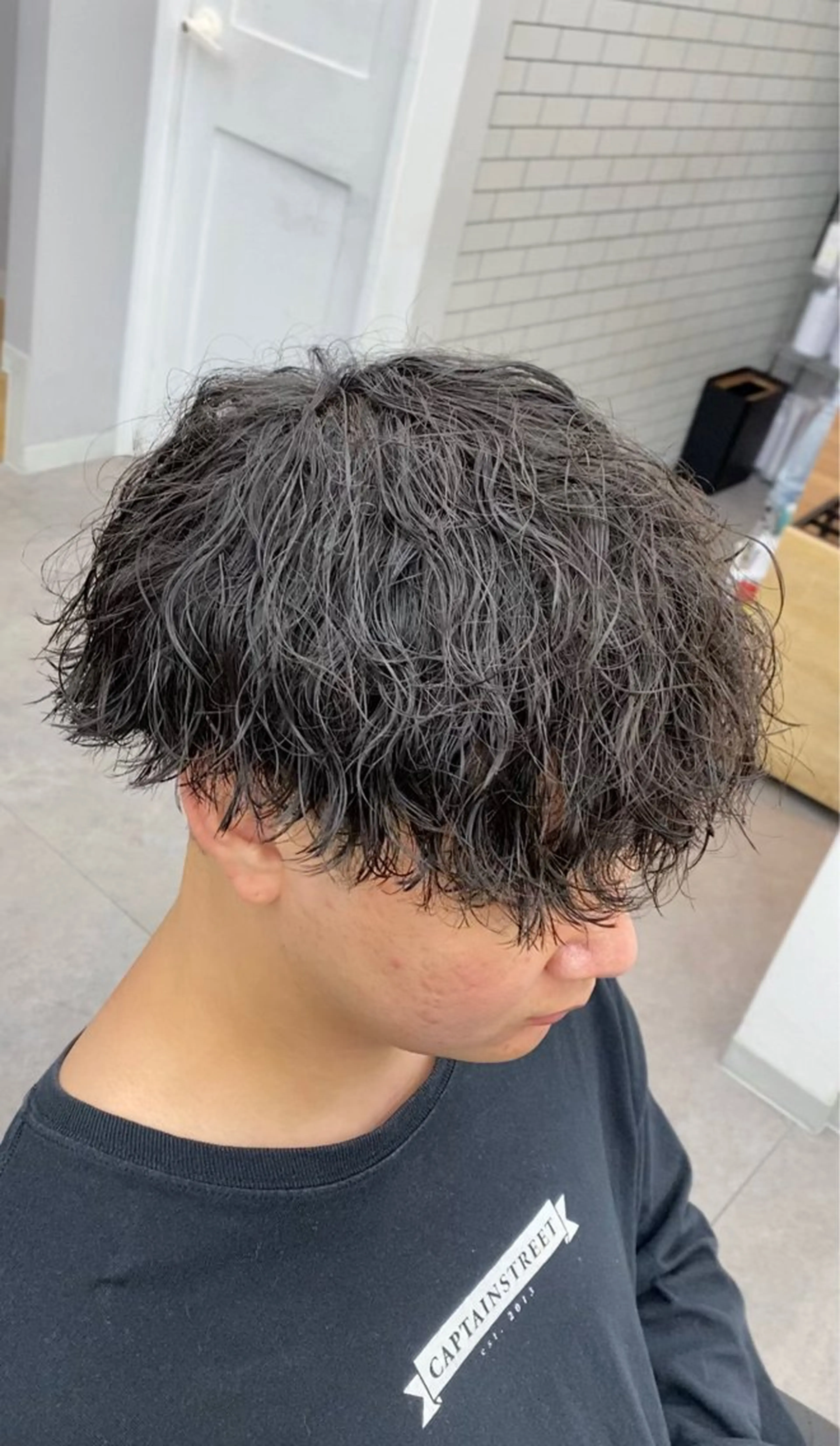 【🍀人気No.2🍀】波巻きスパイラルパーマ+メンズカット+トリートメント+プチスパの写真