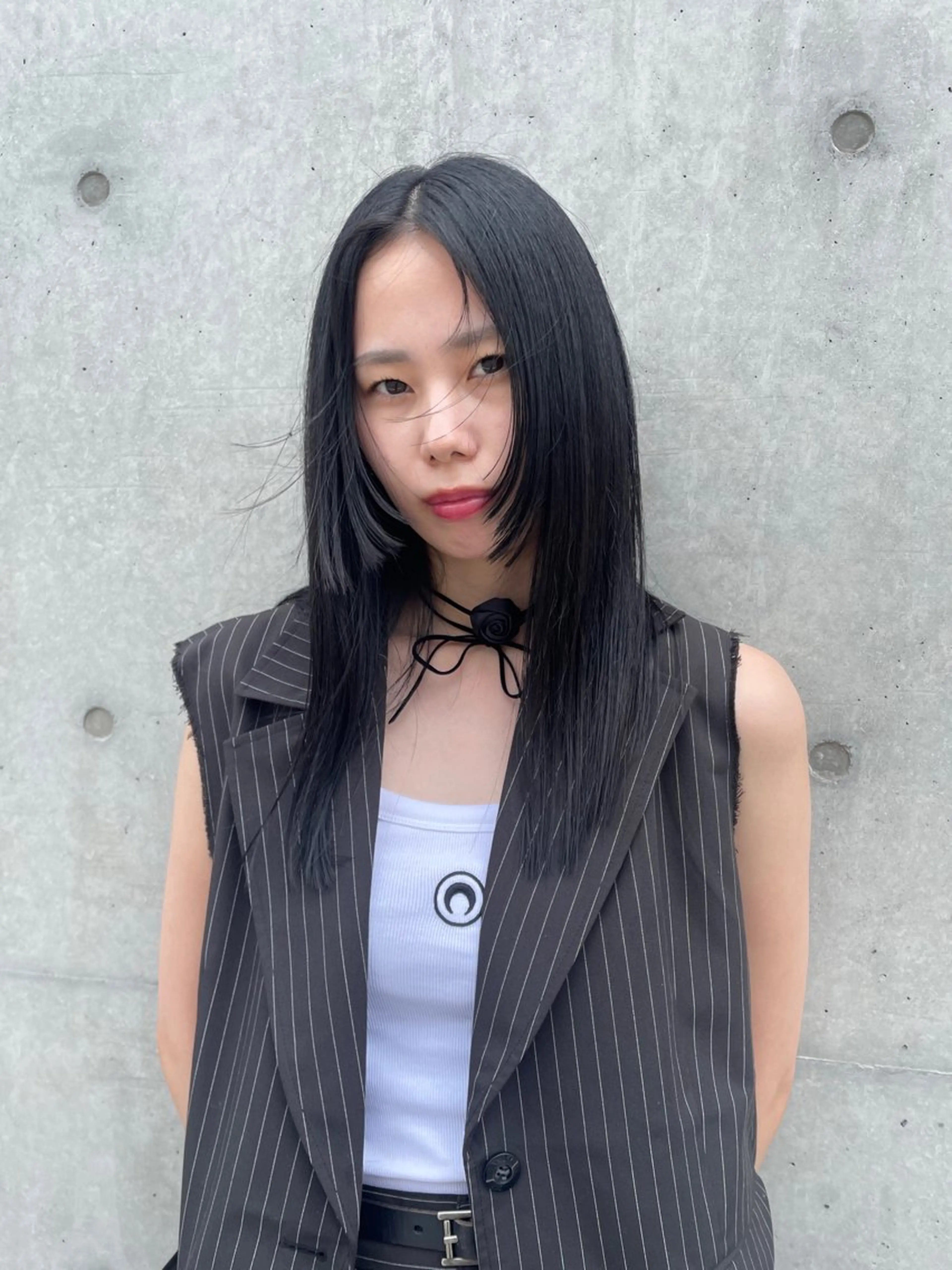 セミロング 🌵ボブ/切りっぱな し/ショート藤長芽生のヘアスタイル