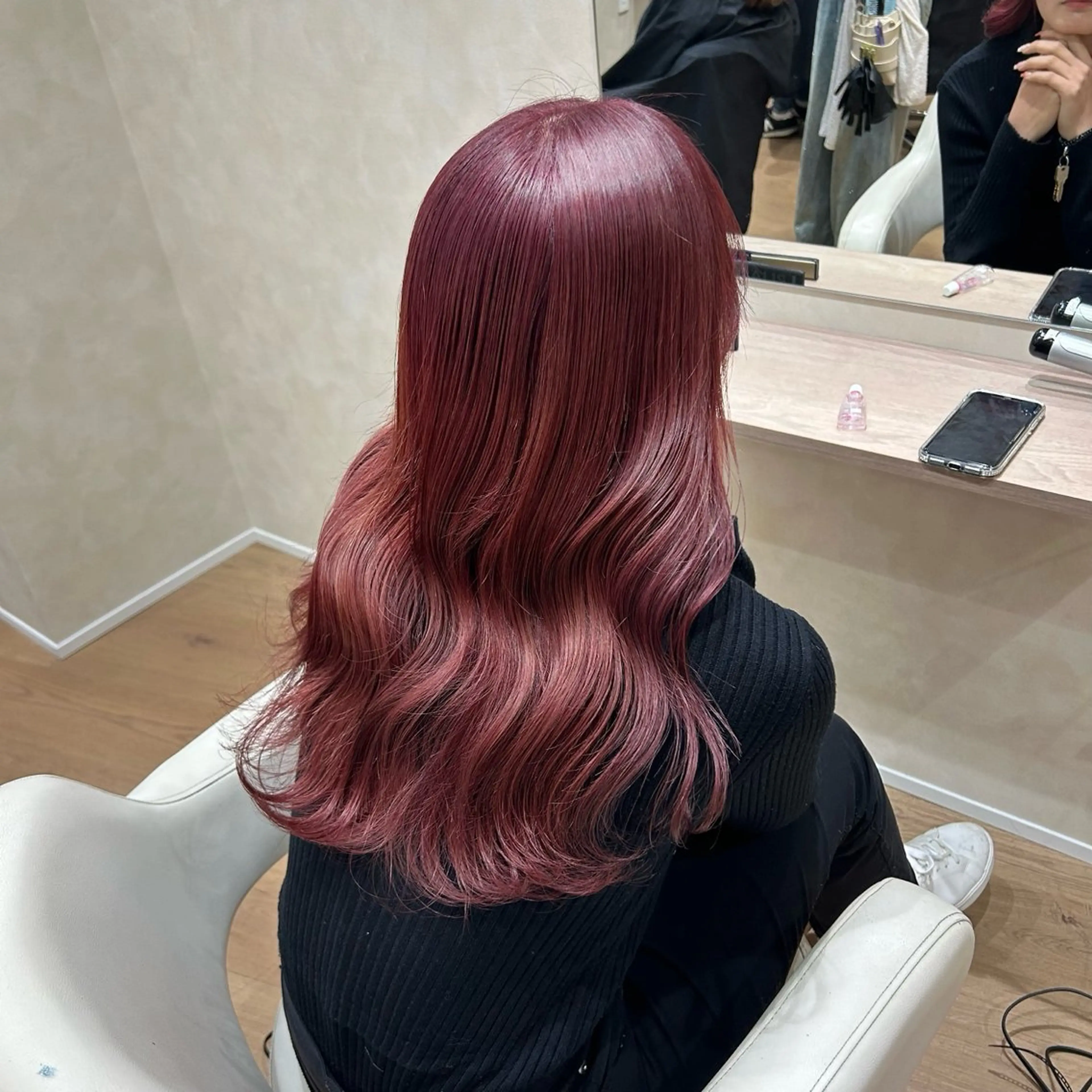 ロング カラー カット ヘアカラー 砂野 真璃奈のヘアスタイル