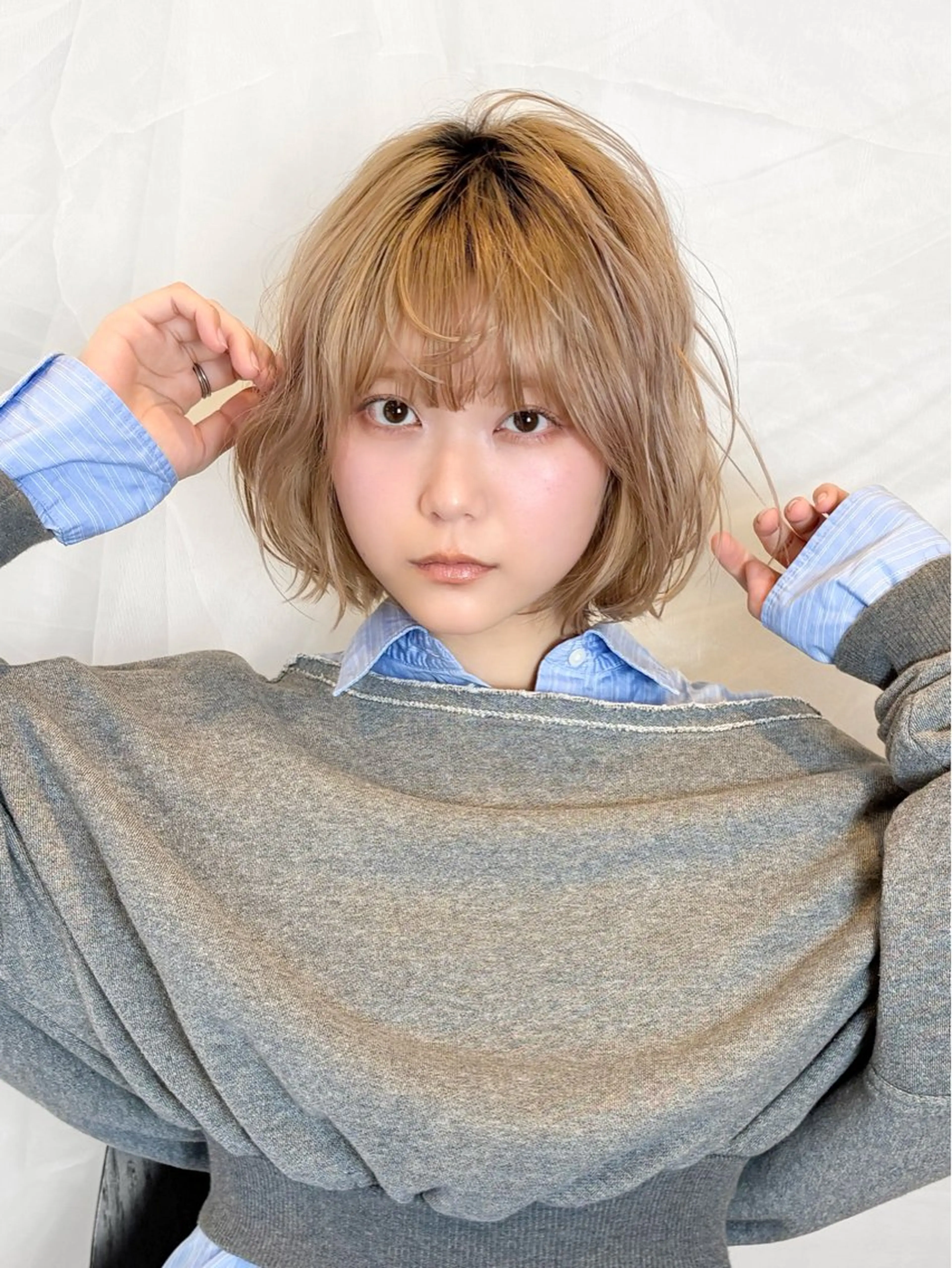 【ハイトーン】カット + ブリーチ + カラー + 〈5step〉トリートメントの写真