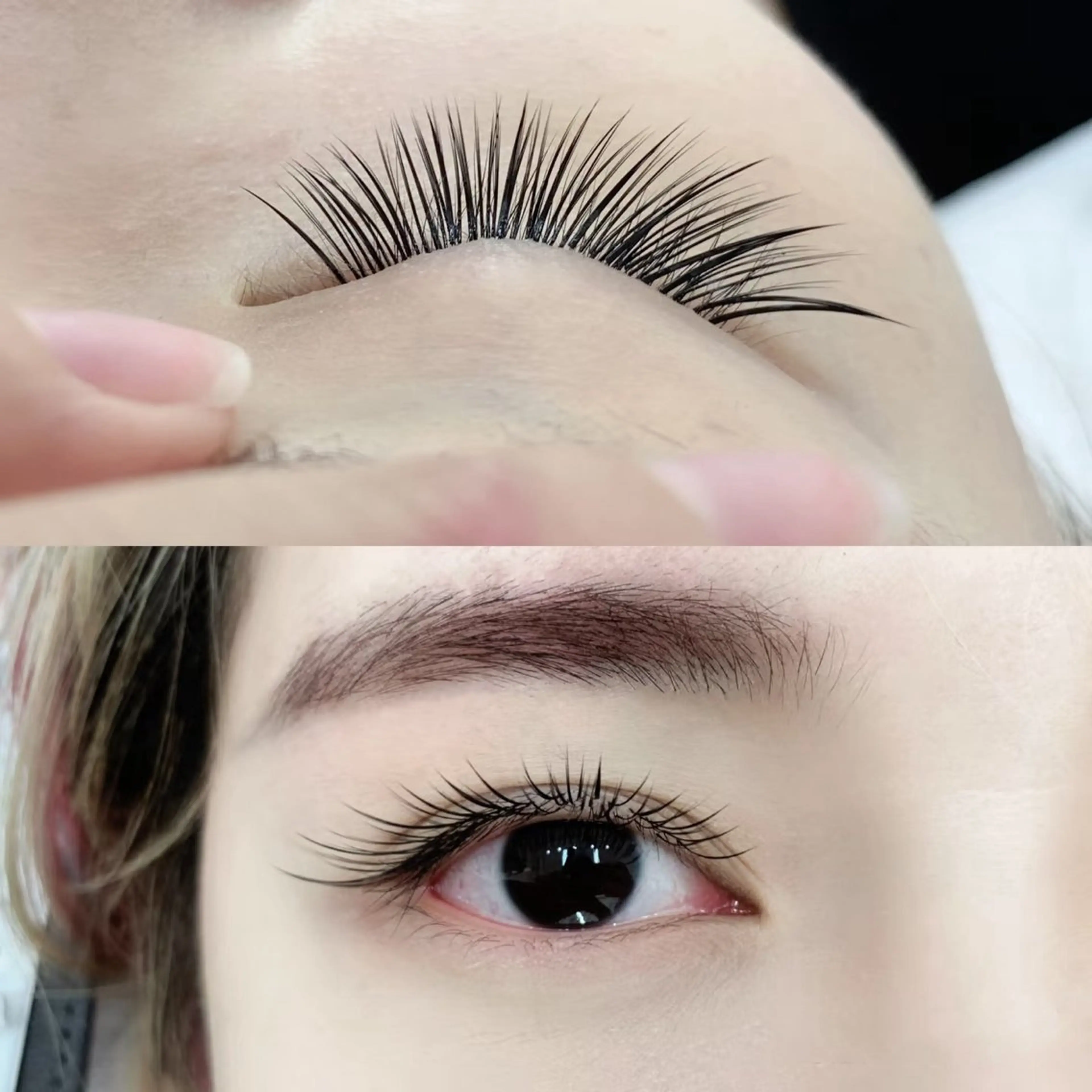 BABY CURL /BABY ストレート　フラットラッシュつけ放題　200本まで+美容液の写真