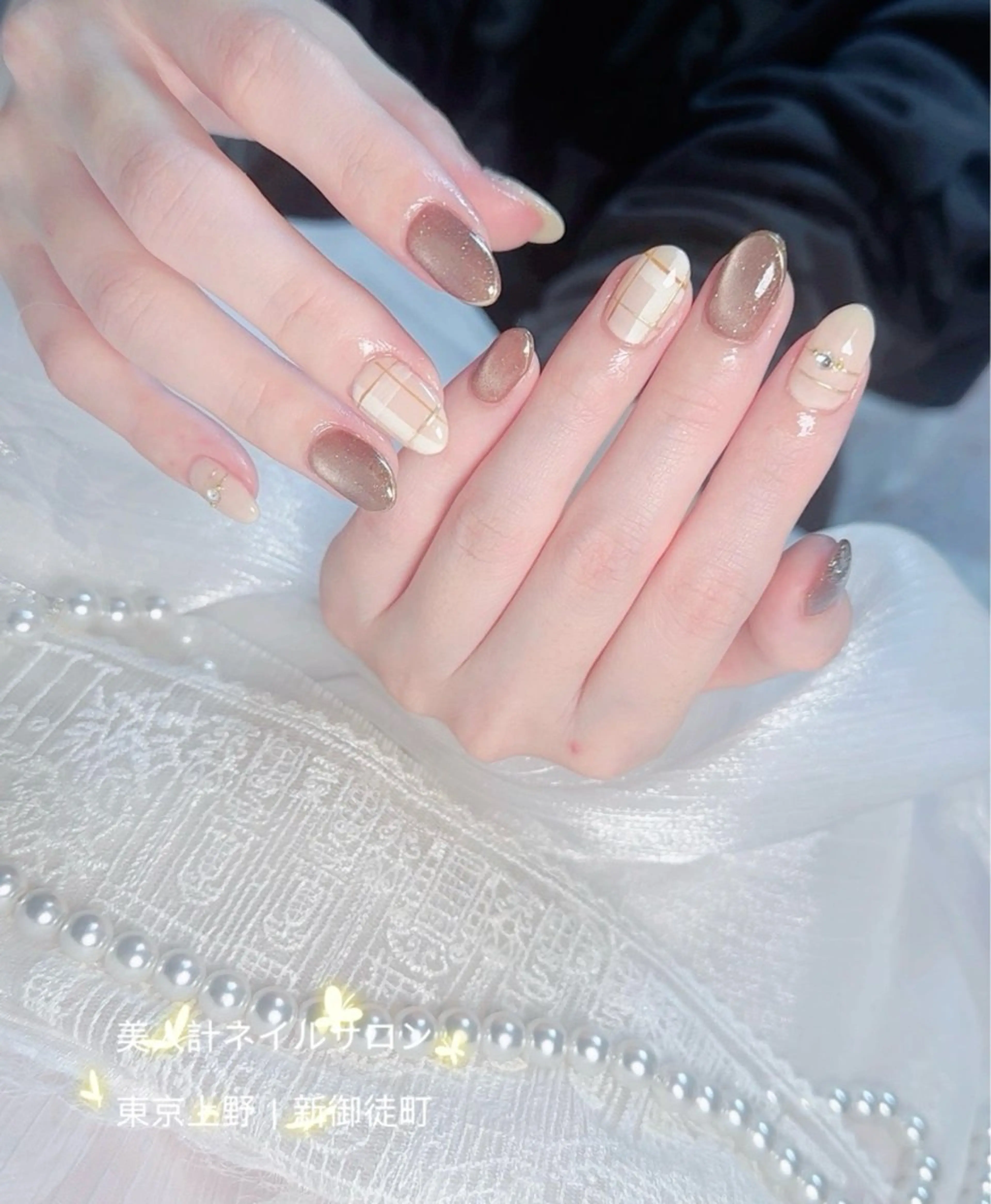 ネイル アートネイル ミラーネイル ハンドネイル 美人計ネイルサロン所属・中山 美月のネイルデザイン