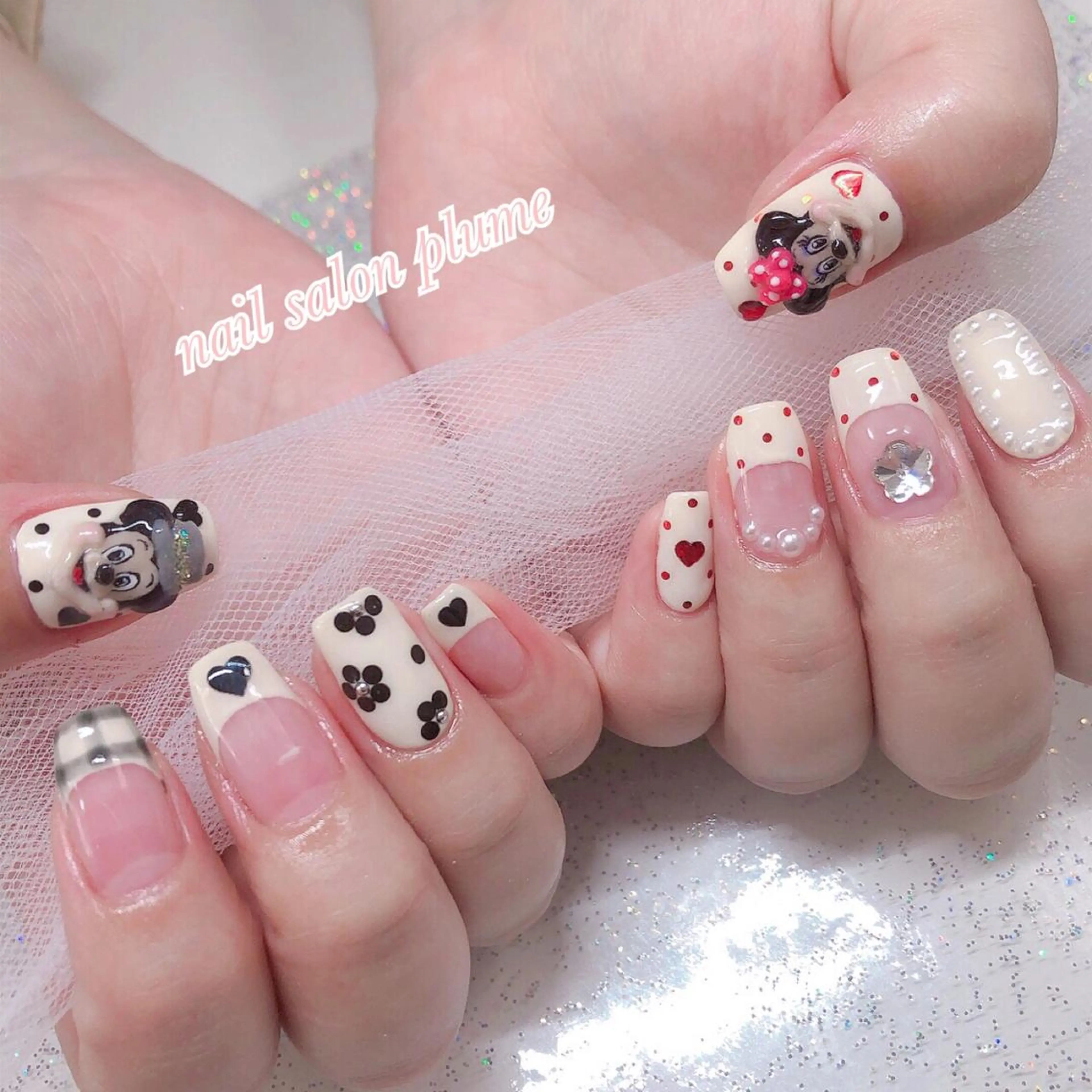ネイル アートネイル フラワーネイル フレンチネイル ガーリー ハロウィン ハンドネイル plume nail ☆韓国ネイルのネイルデザイン