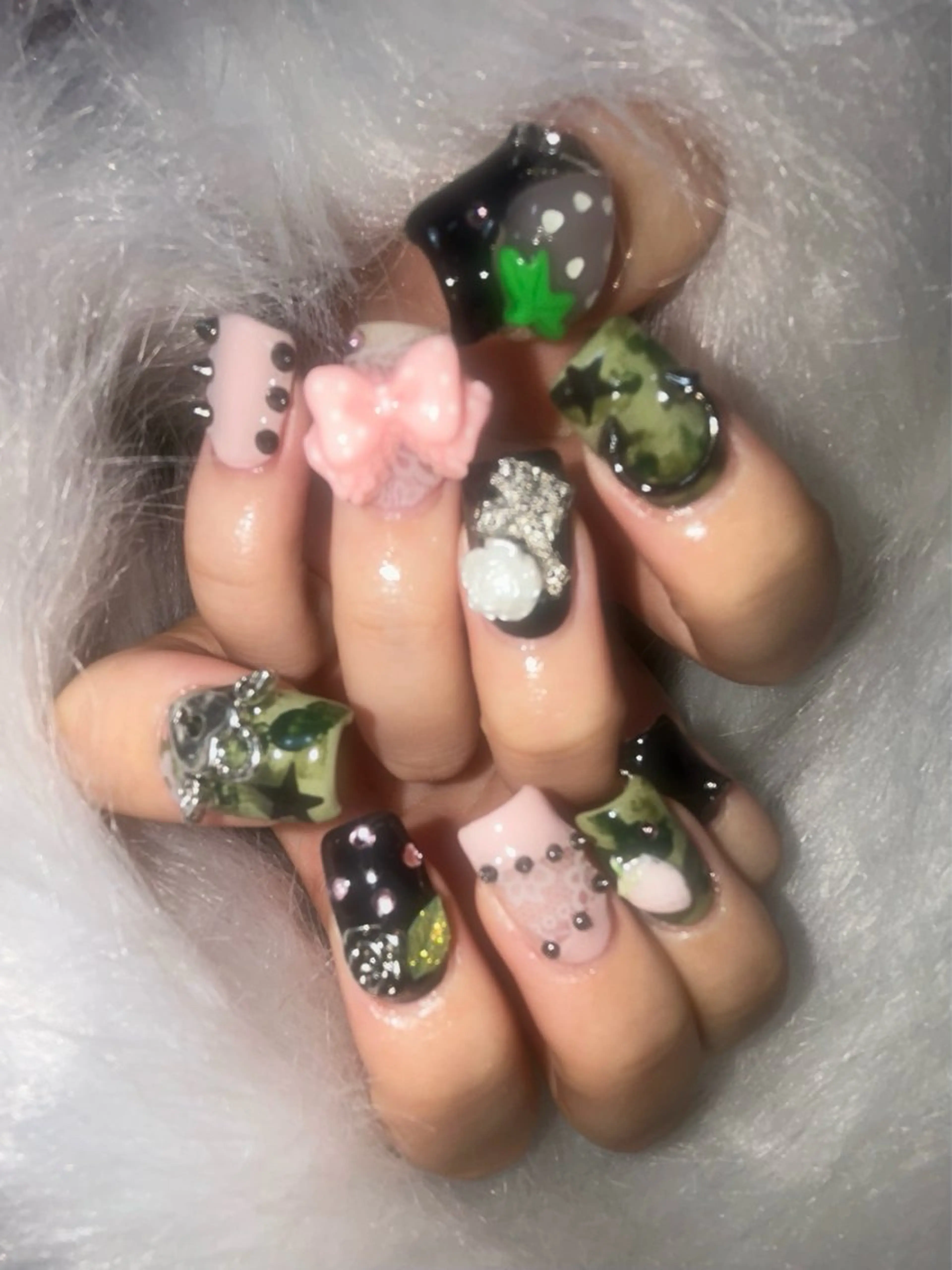 ネイル ハンドネイル フットネイル kana/モード ・グランジ໒꒱のネイルデザイン