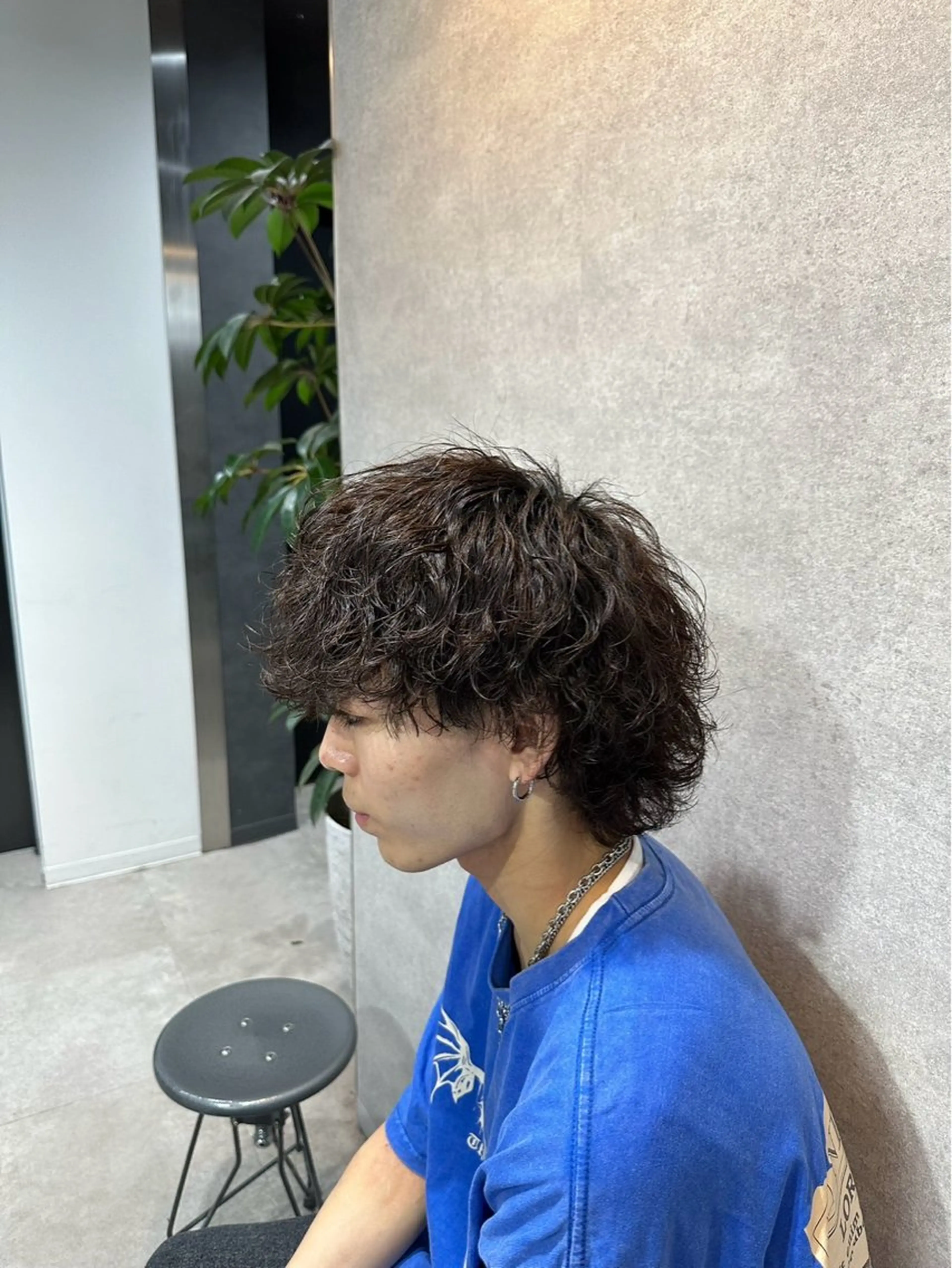 ロング パーマ メンズ クラシックスタイル 💈鈴木洵誠のヘアスタイル