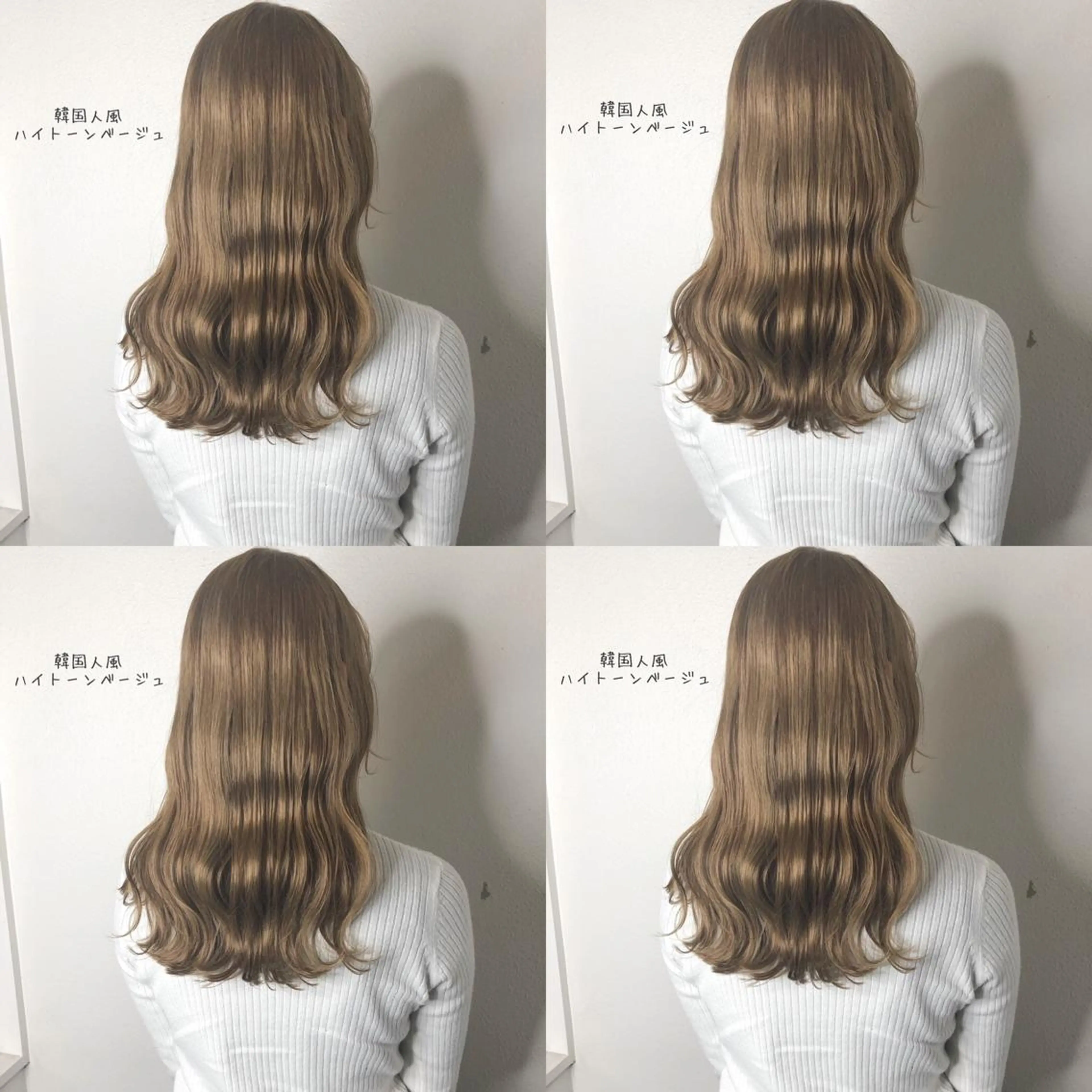 セミロング カラー ブリーチ あさだ しゅうたろうのヘアスタイル