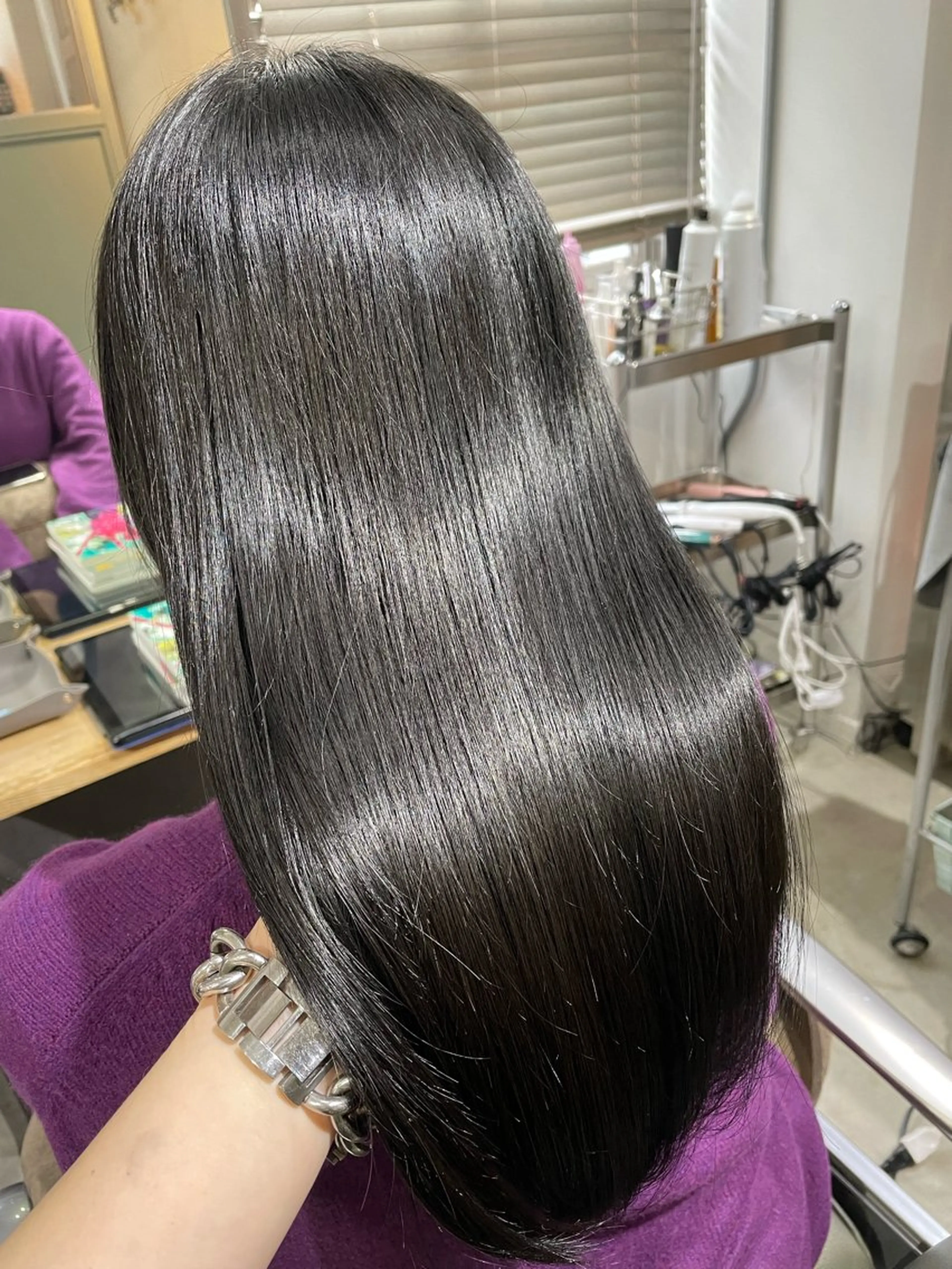 ロング 縮毛矯正 大藤 守遥のヘアスタイル