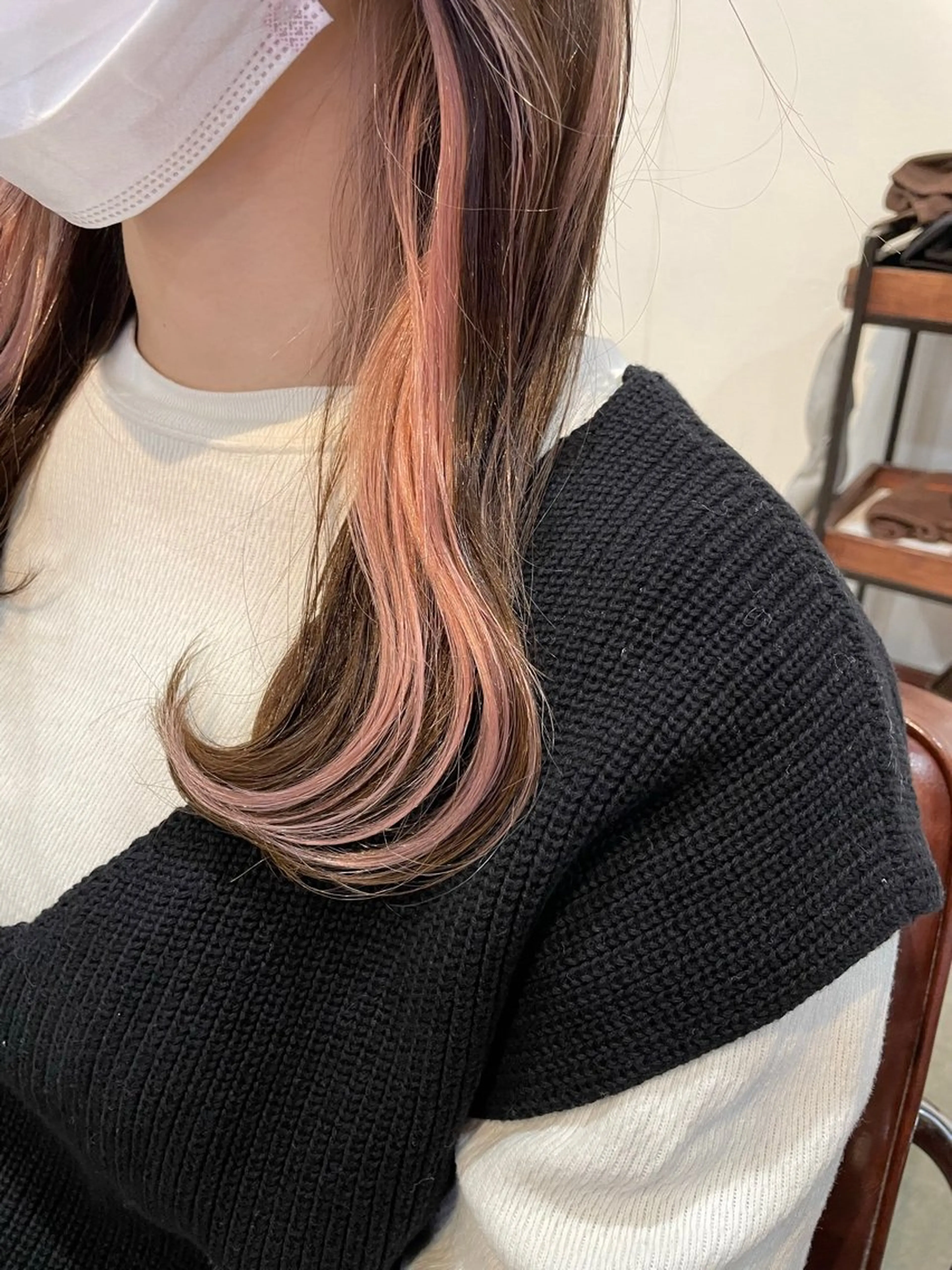 セミロング 赤味消しくすみカラー 💕髪質改善/梅田のヘアスタイル