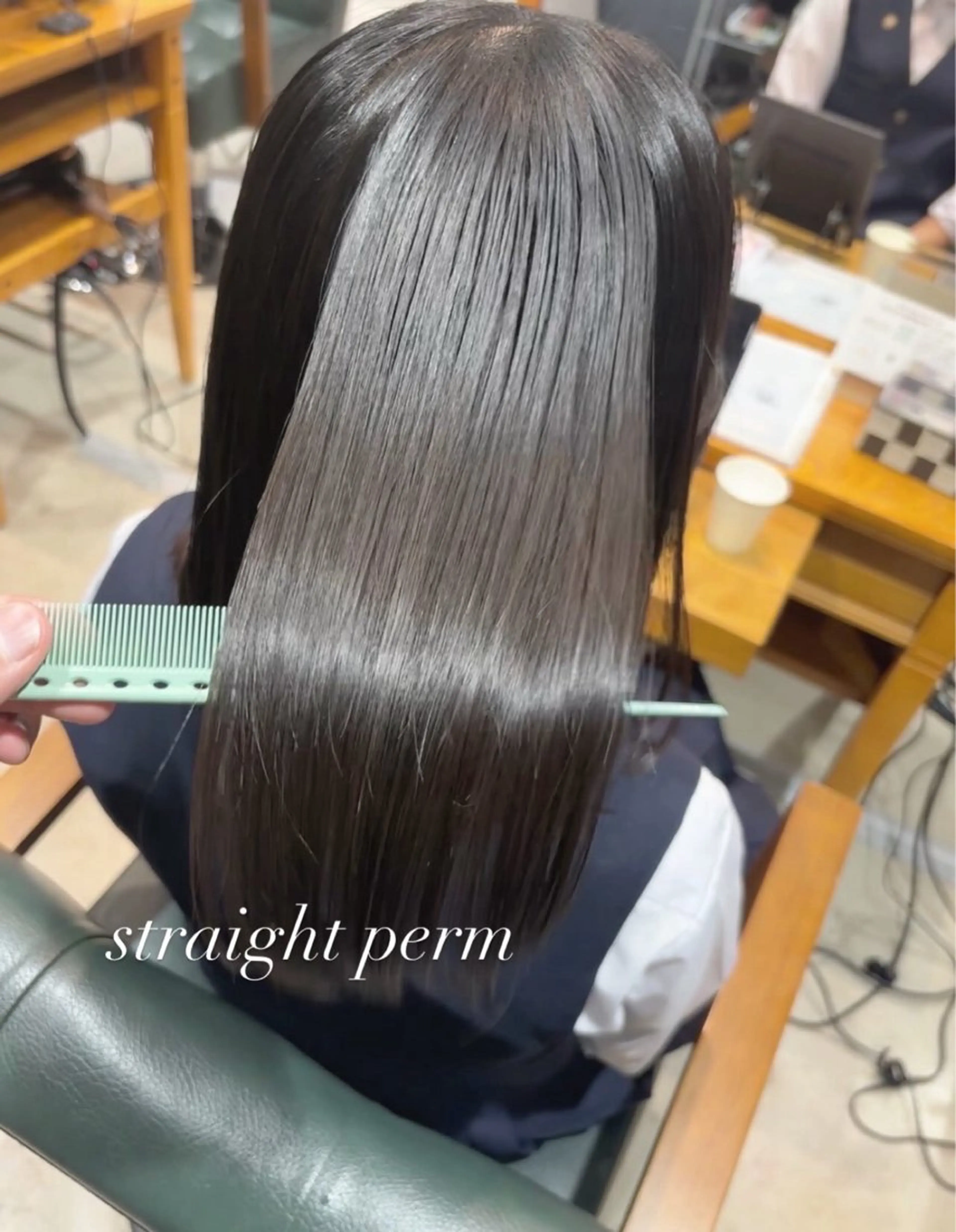 ロング 髪質改善ストレート 笹沼陸矢のヘアスタイル