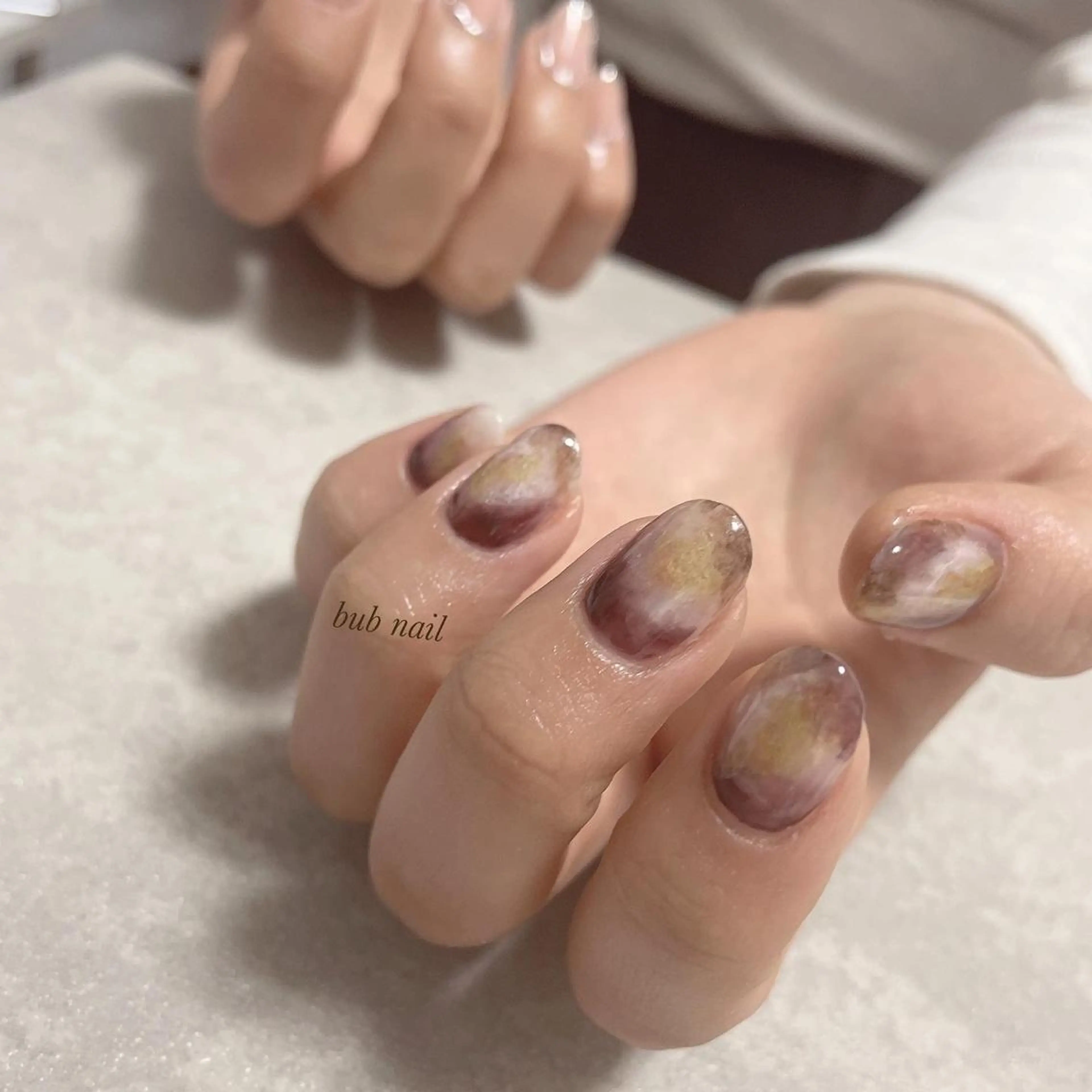 ネイル ニュアンスネイル 植草 志帆のネイルデザイン
