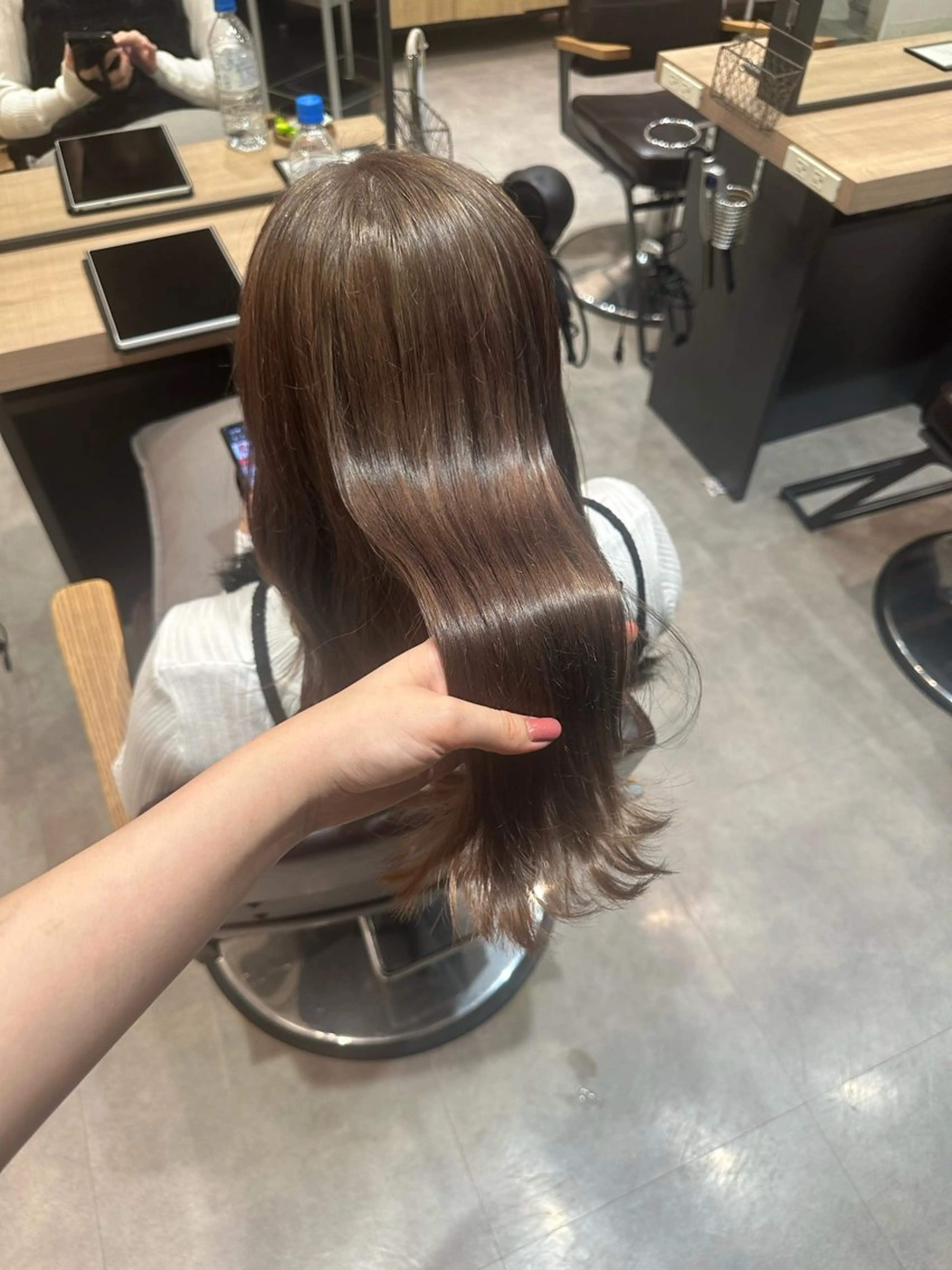 ロング カラー ベージュカラー ブリーチ オリーブベージュ トリートメント ヘアカラー 艶髪／ブリーチ🌟 銀座/HARUKAのヘアスタイル