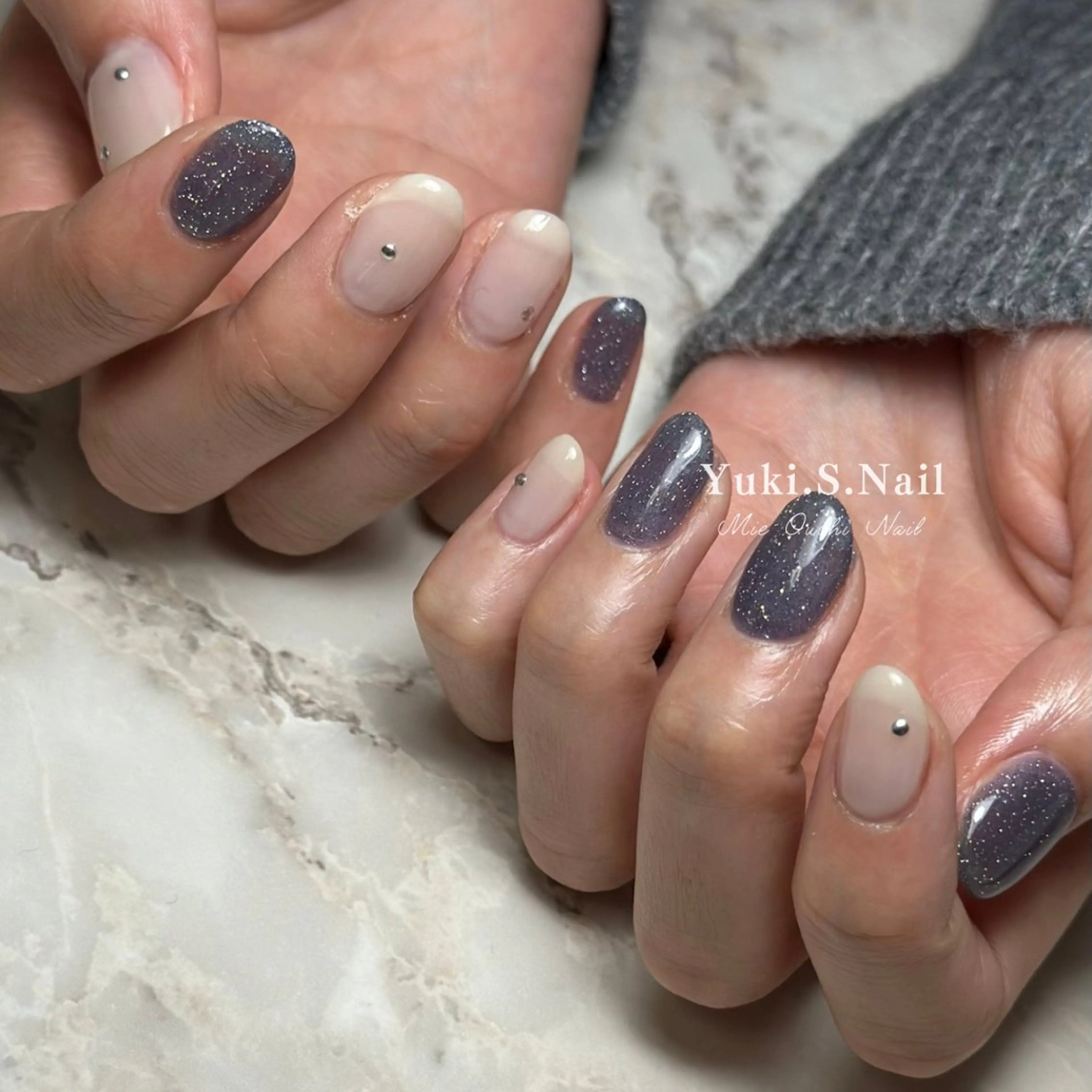 ショート ハンドネイル Yuki S.Nailのネイルデザイン