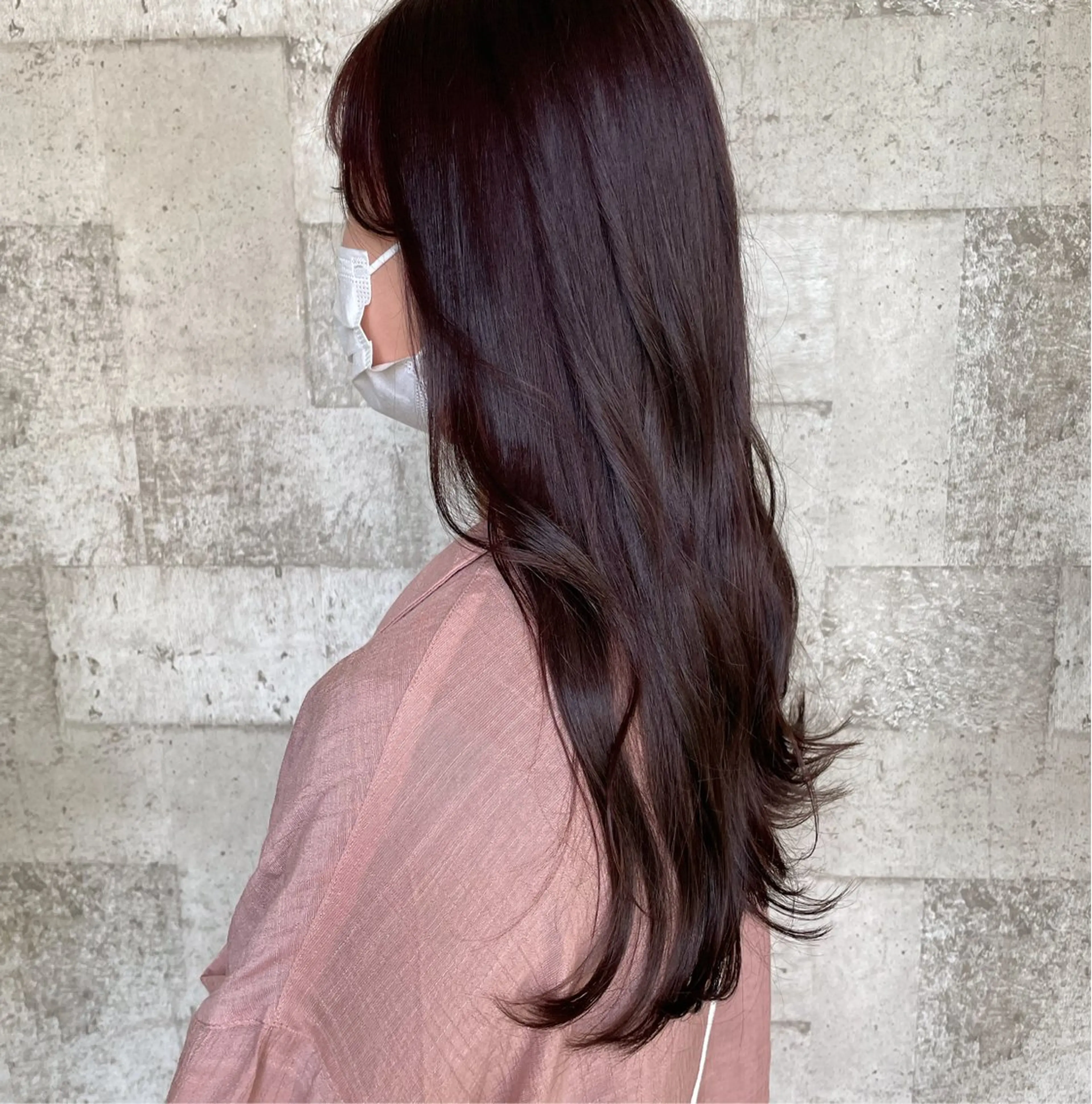 ロング カラー ブリーチ ブリーチなしカラー バイオレットカラー カット ヘアカラー トリートメント 🫧レイナ 🫧 ツヤ髪／艶カラー🫧のヘアスタイル