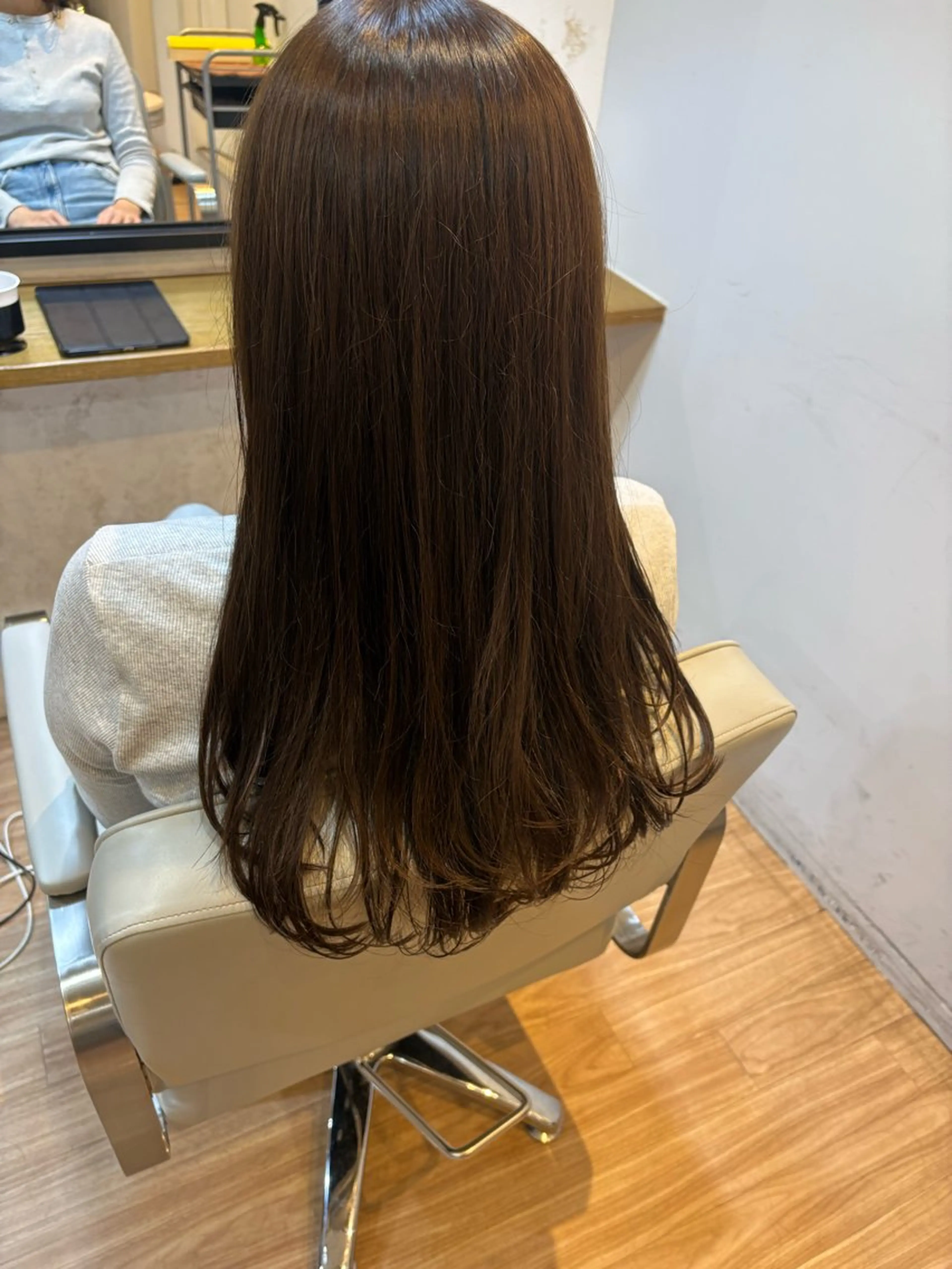 ロング ヘアカラー トリートメント 韓国ヘアー🇰🇷 MIWAのヘアスタイル