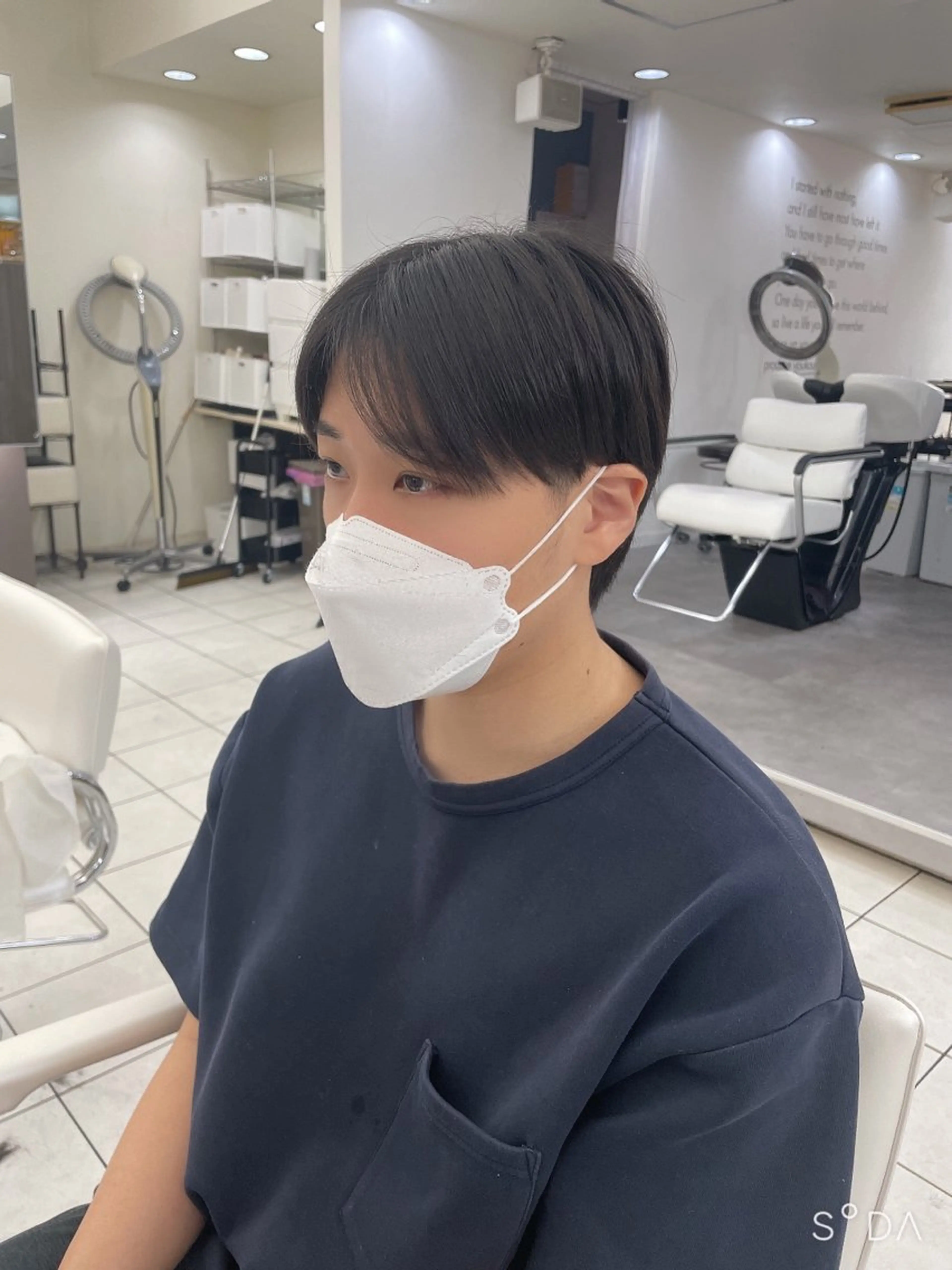 ミディアム 成瀬スパイラル パーマ清水大隼のヘアスタイル