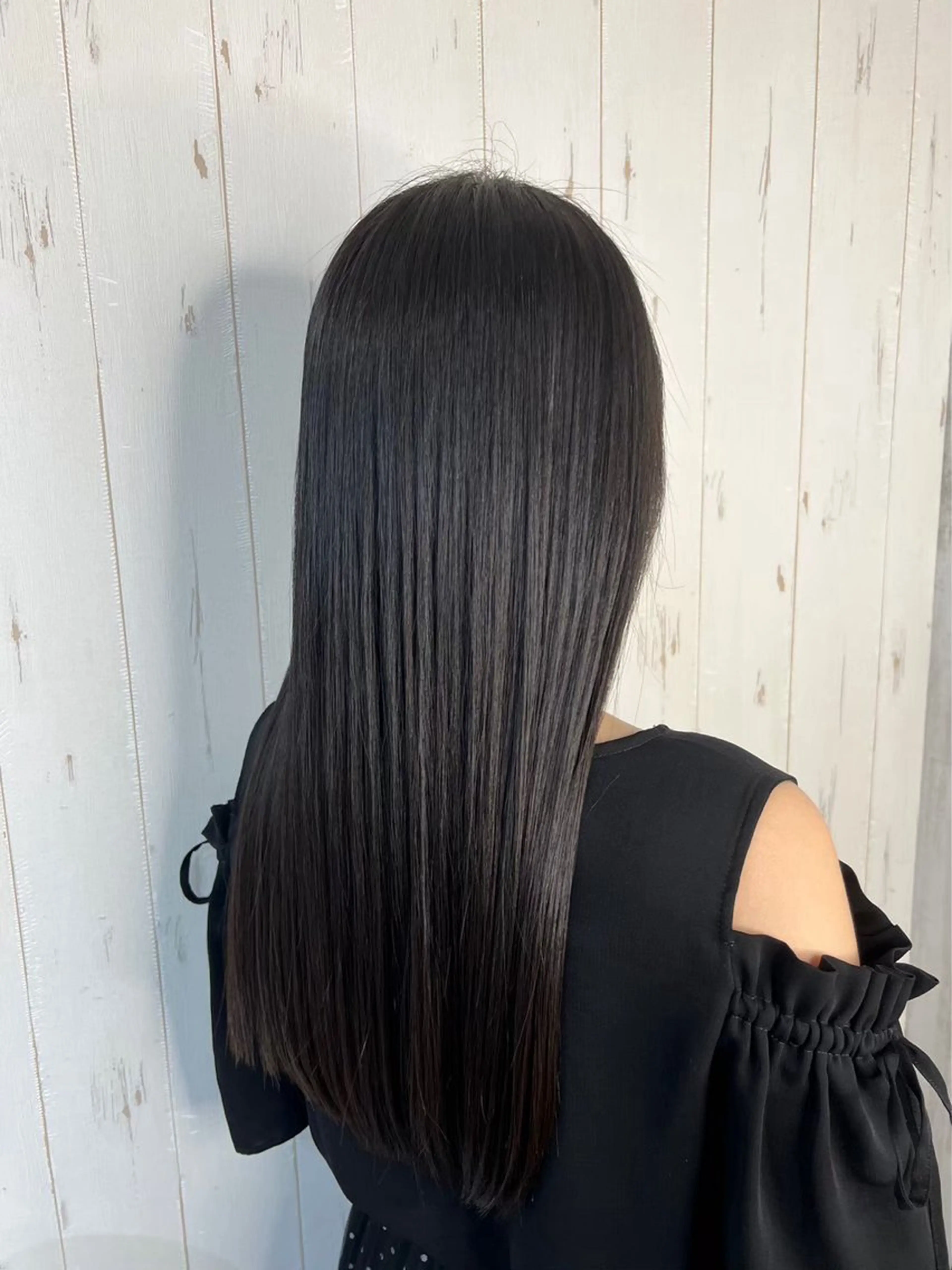 ロング カラー 髪質改善 縮毛矯正 ayame リクのヘアスタイル