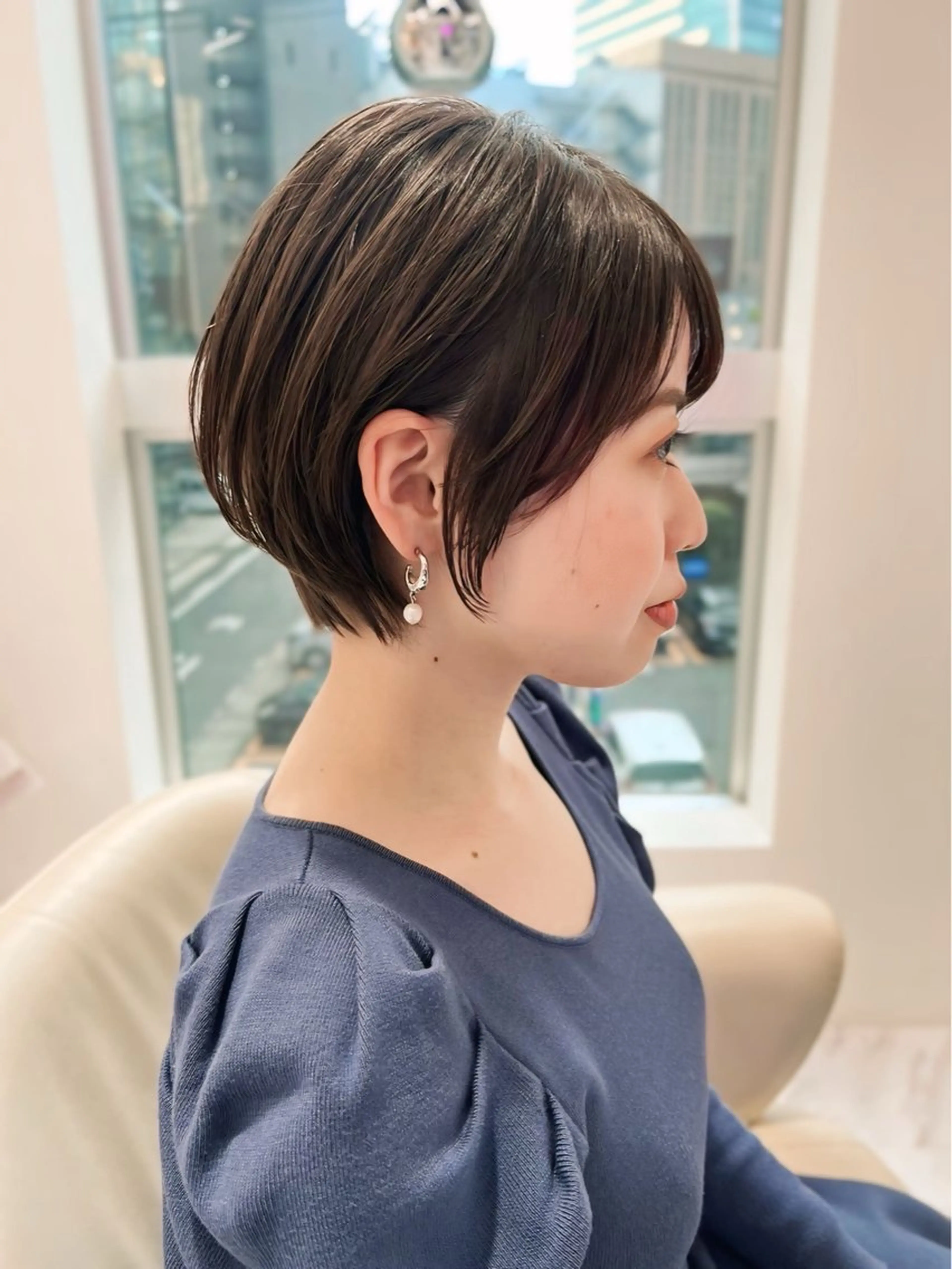 ショート カラー ショートヘア カット ヘアカラー ショート/丸み/ 小顔/ERIのヘアスタイル