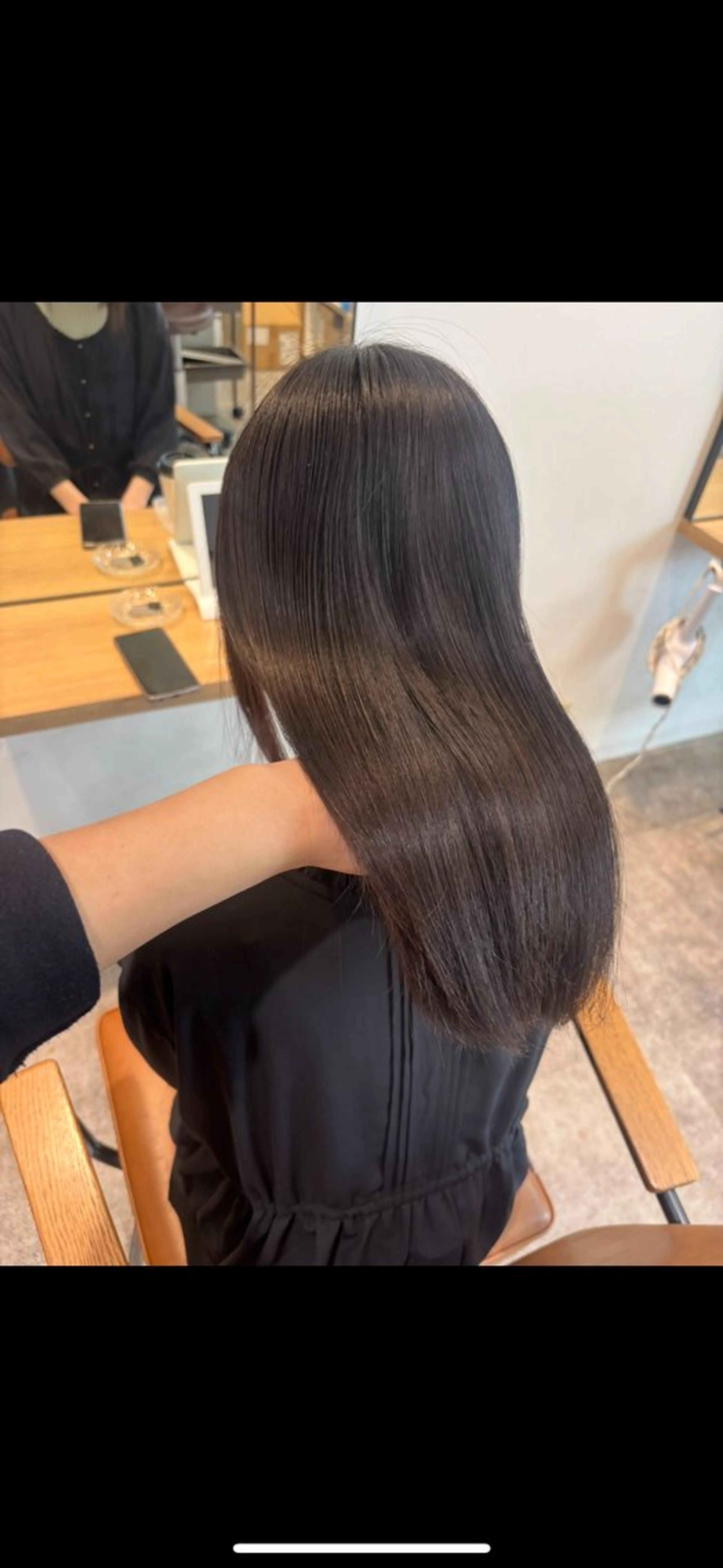 ミディアム 縮毛矯正 トリートメント ヘアカラー 縮毛矯正 non. ダブルカラー🎀🤍のヘアスタイル