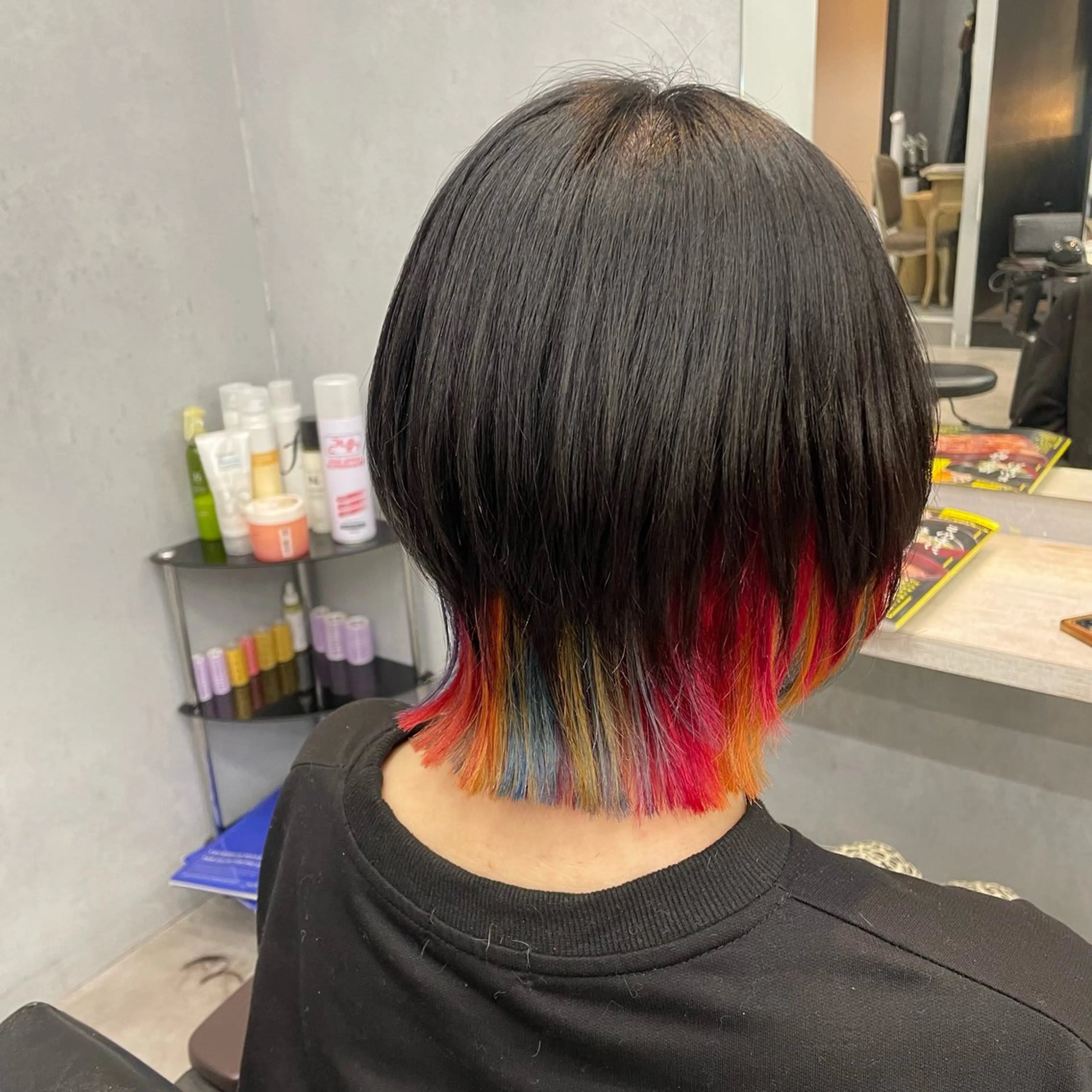 ミディアム カット ヘアカラー 🫧艶髪/ブリーチ 🐳honami🫧のヘアスタイル