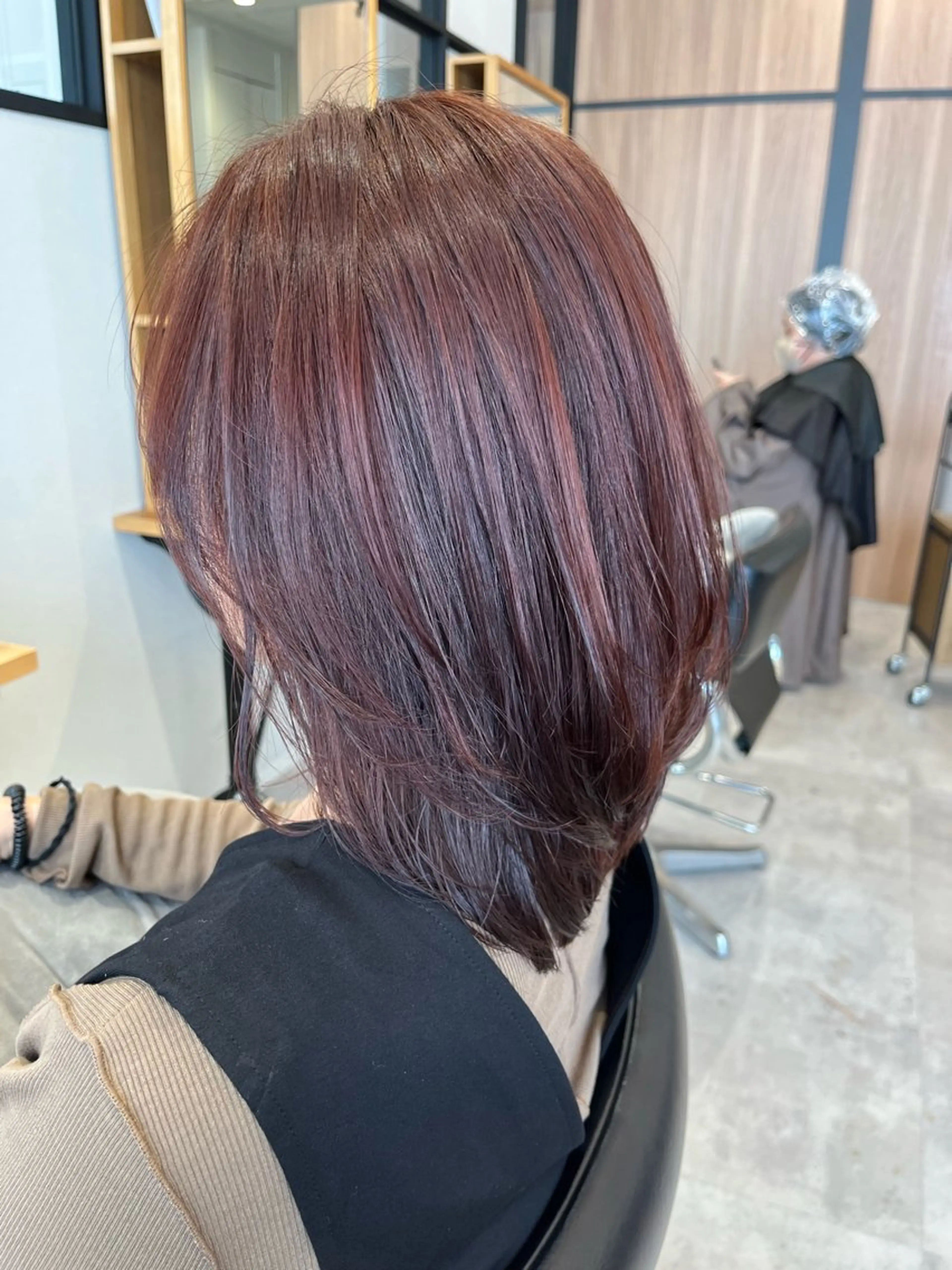 ミディアム カラー うる艶カラー asukaのヘアスタイル