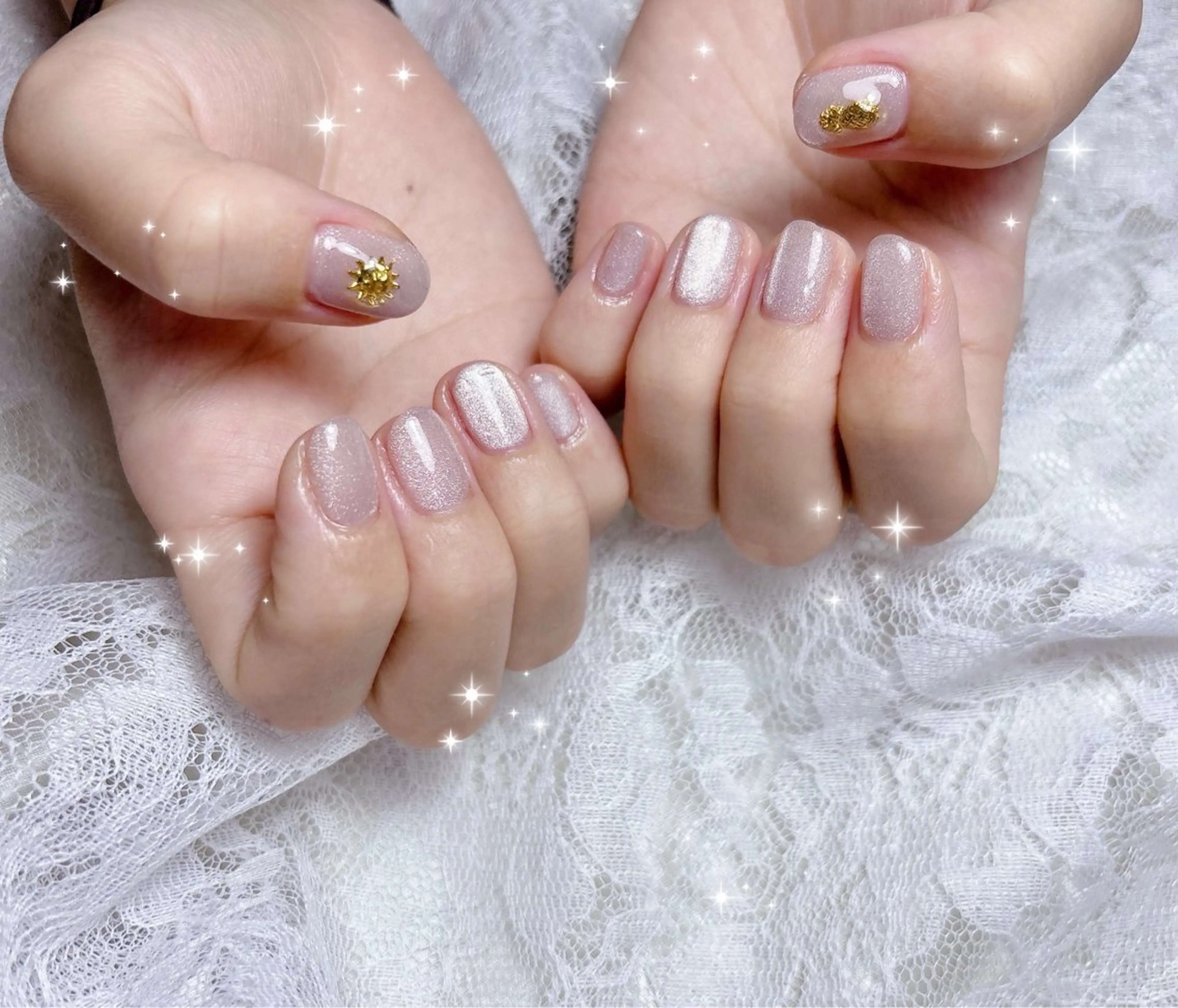 ネイル マグネットネイル ハンドネイル FLARE NAIL フレアネイルのネイルデザイン