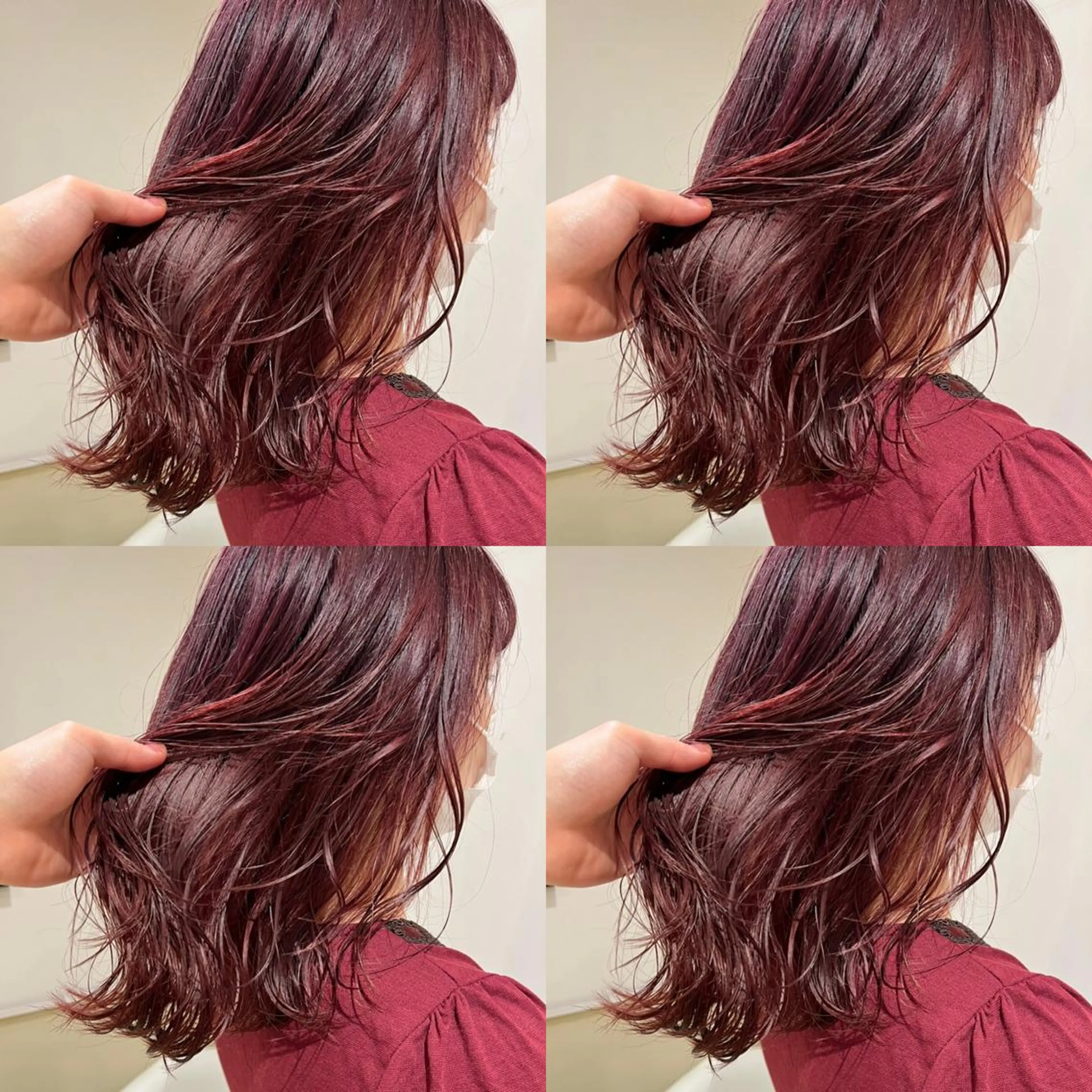 ミディアム カラー ブリーチ ケアブリーチ ダブルカラー イヤリングカラー インナーカラー カット ヘアカラー トリートメント レイヤー×髪質改善 マネージャー安藤光司のヘアスタイル