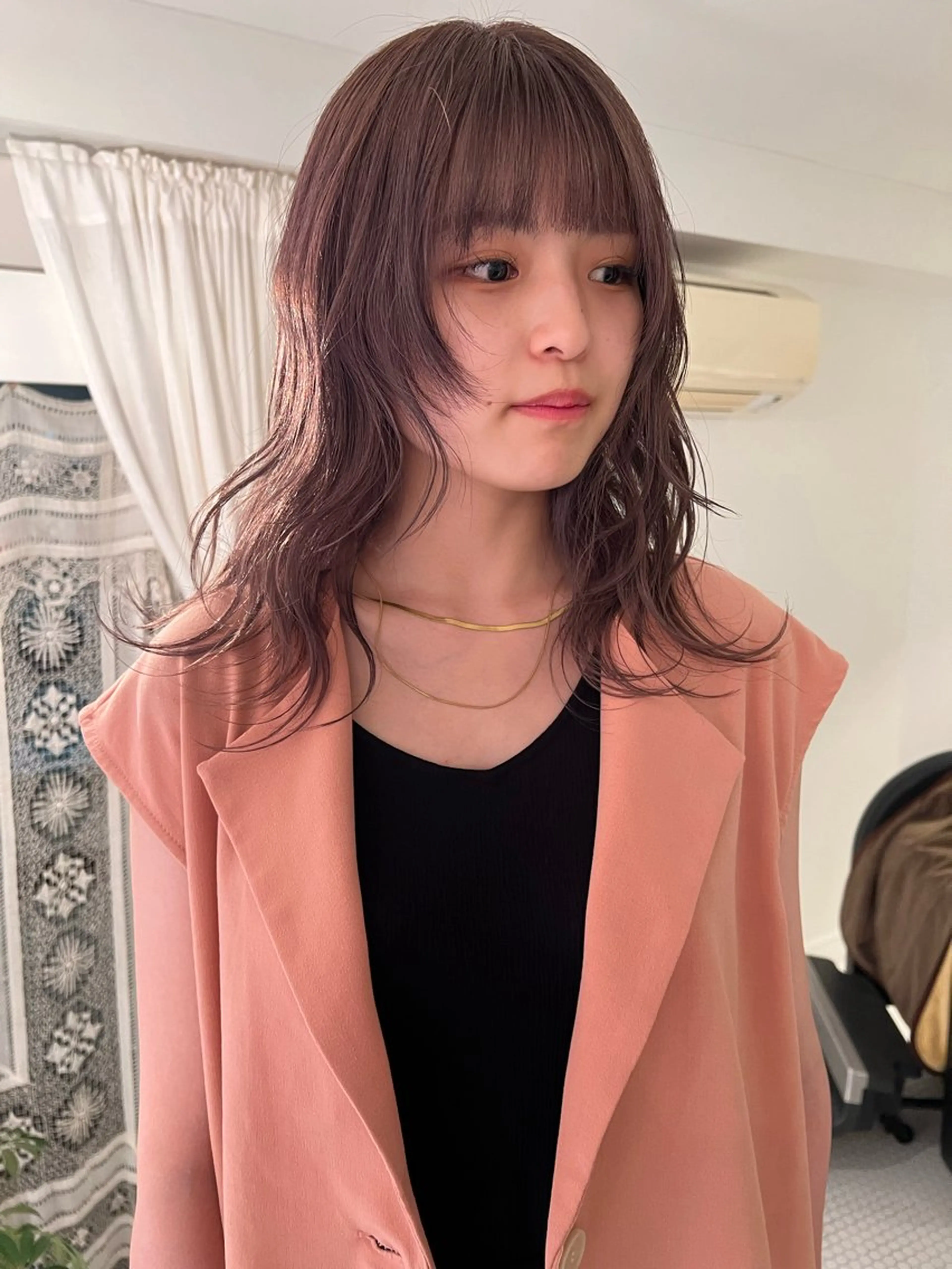 カラー ヘアカラー ブリーチカラー🎀 韓国風/寺門美優のヘアスタイル