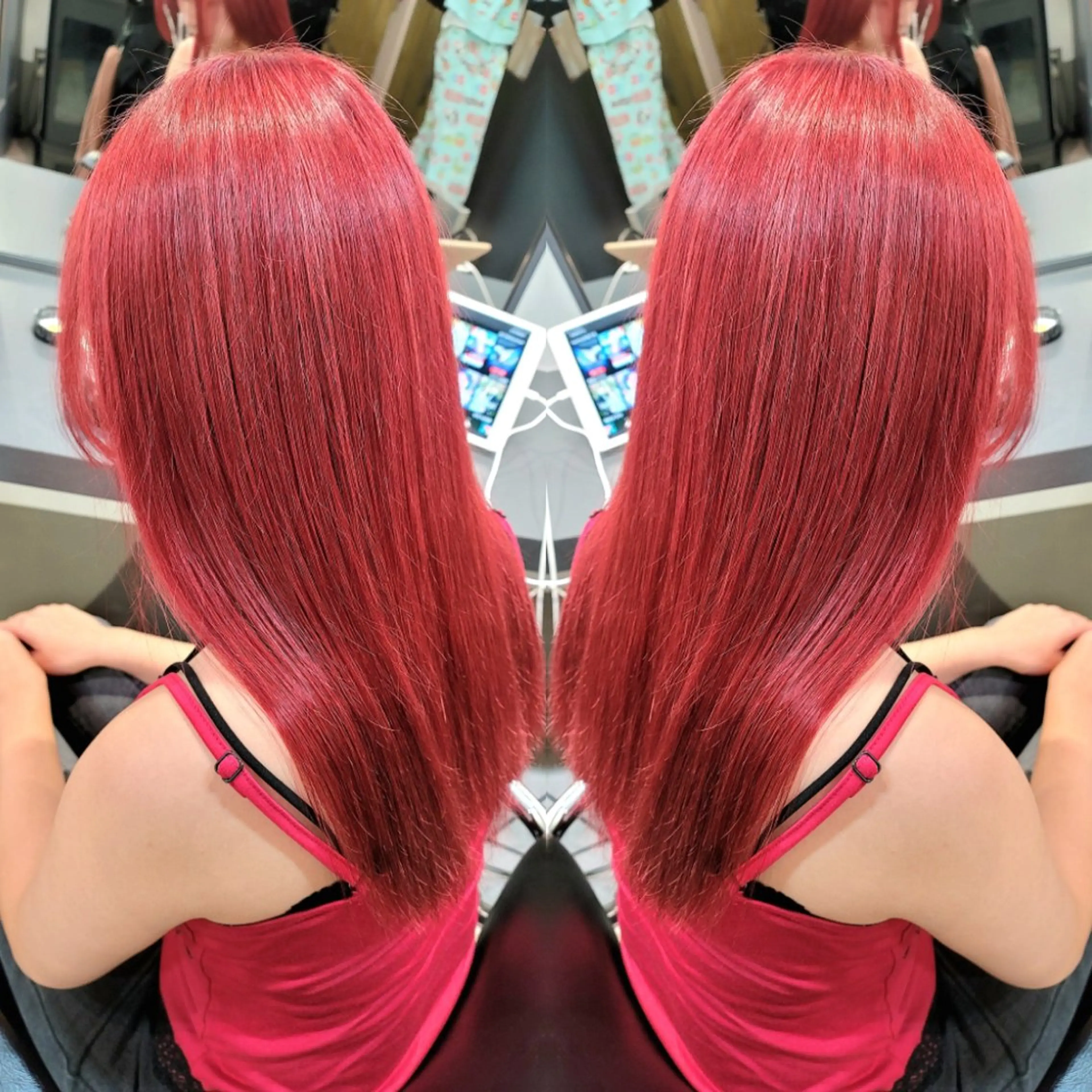 セミロング カラー カット ヘアカラー トリートメント ✨弱酸性縮毛矯正✨ ✨髪質改善✨hiroのヘアスタイル