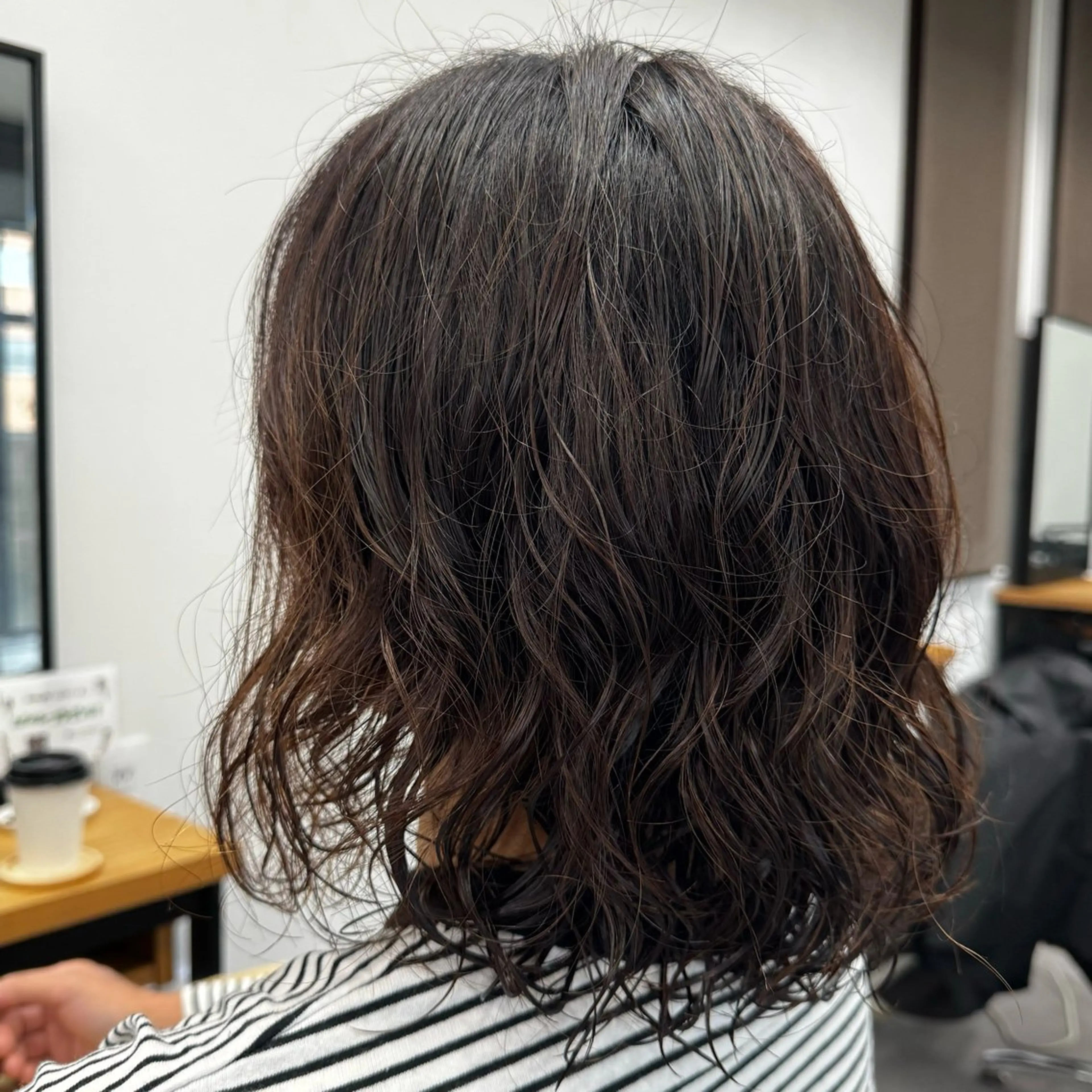 ミディアム パーマ パーマモデル募集中 渥美翔人のヘアスタイル