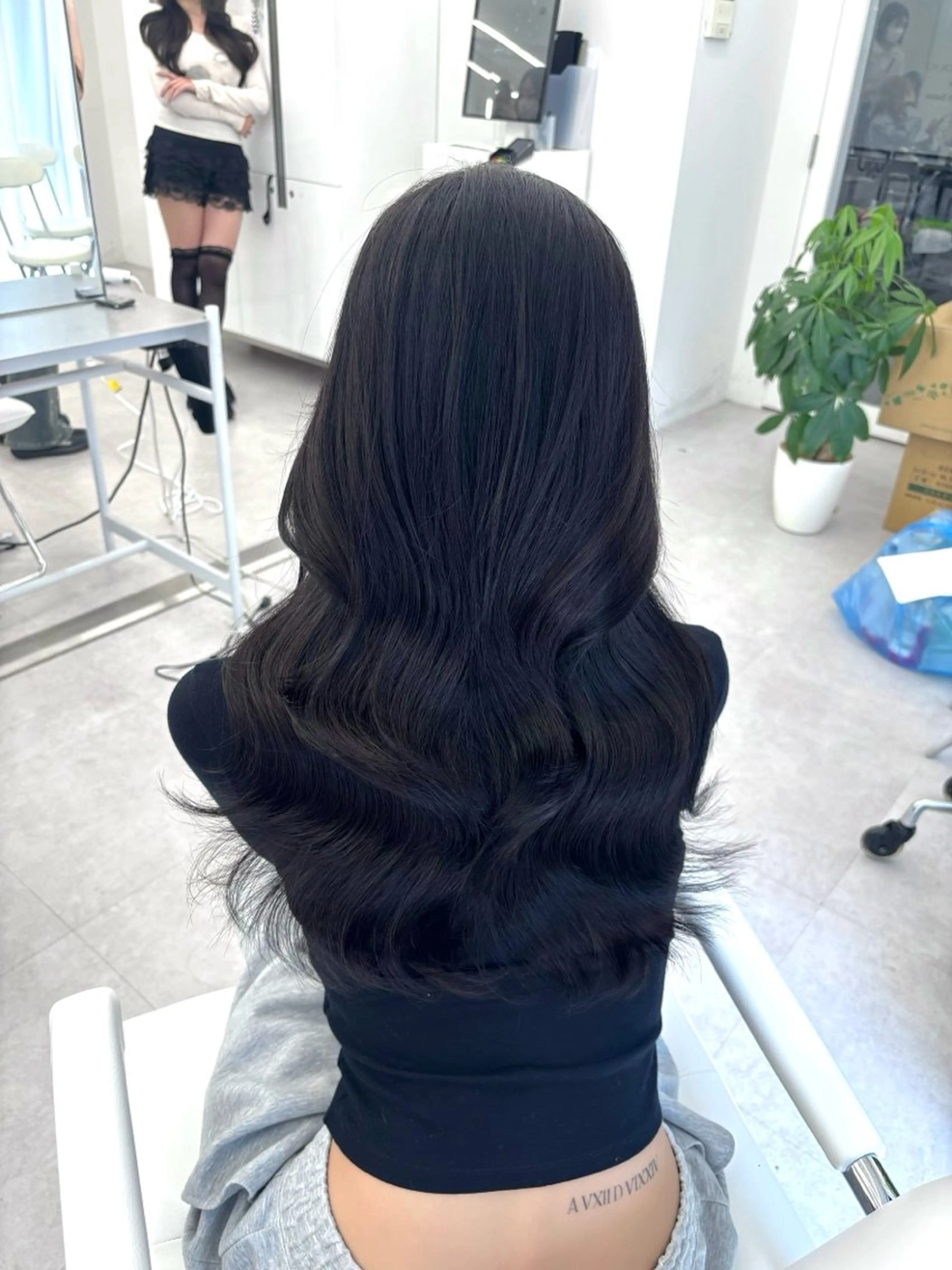 ロング カラー ヘアカラー トリートメント 松永 凜花のヘアスタイル