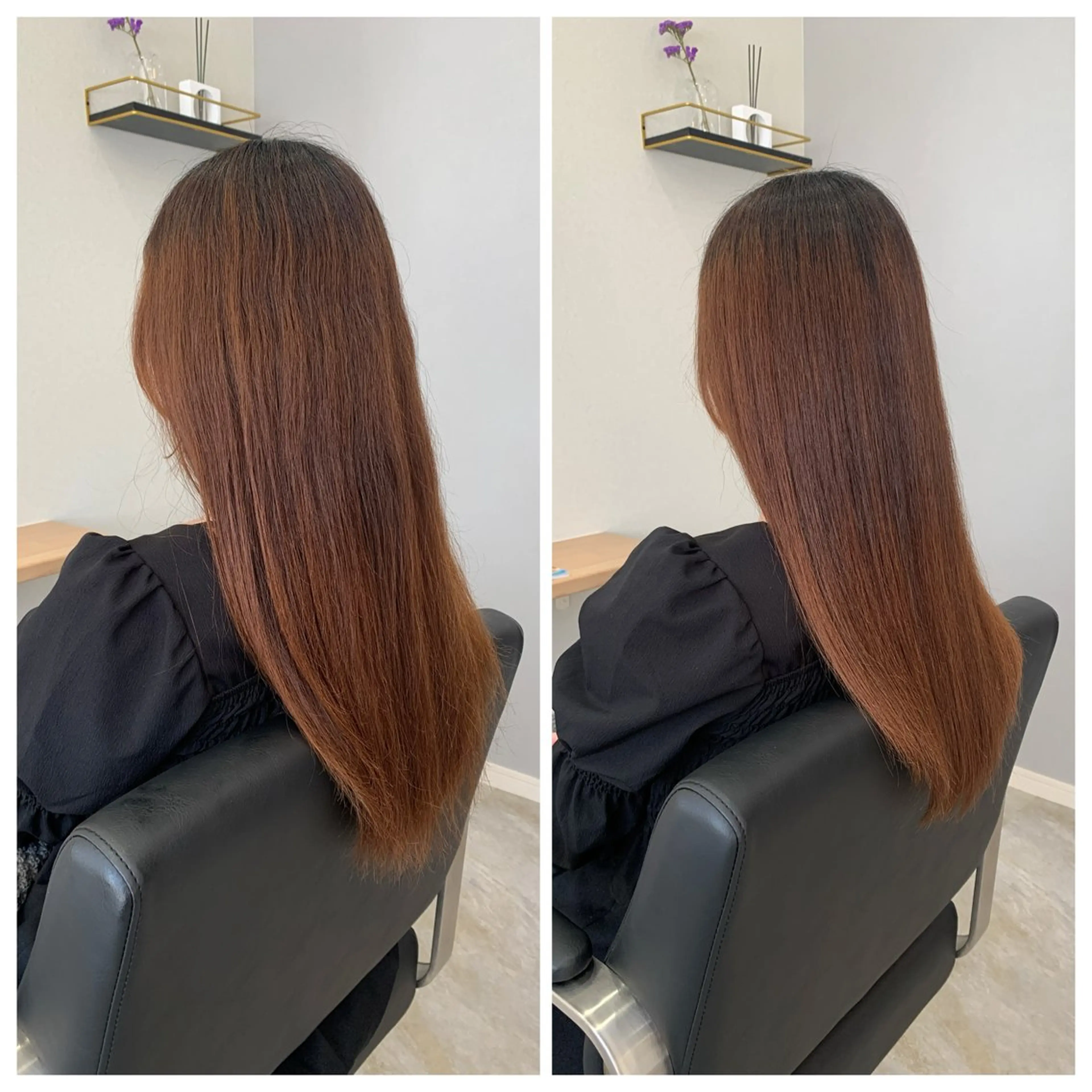 セミロング カット 縮毛矯正 トリートメント en.桐山 晃彦のヘアスタイル
