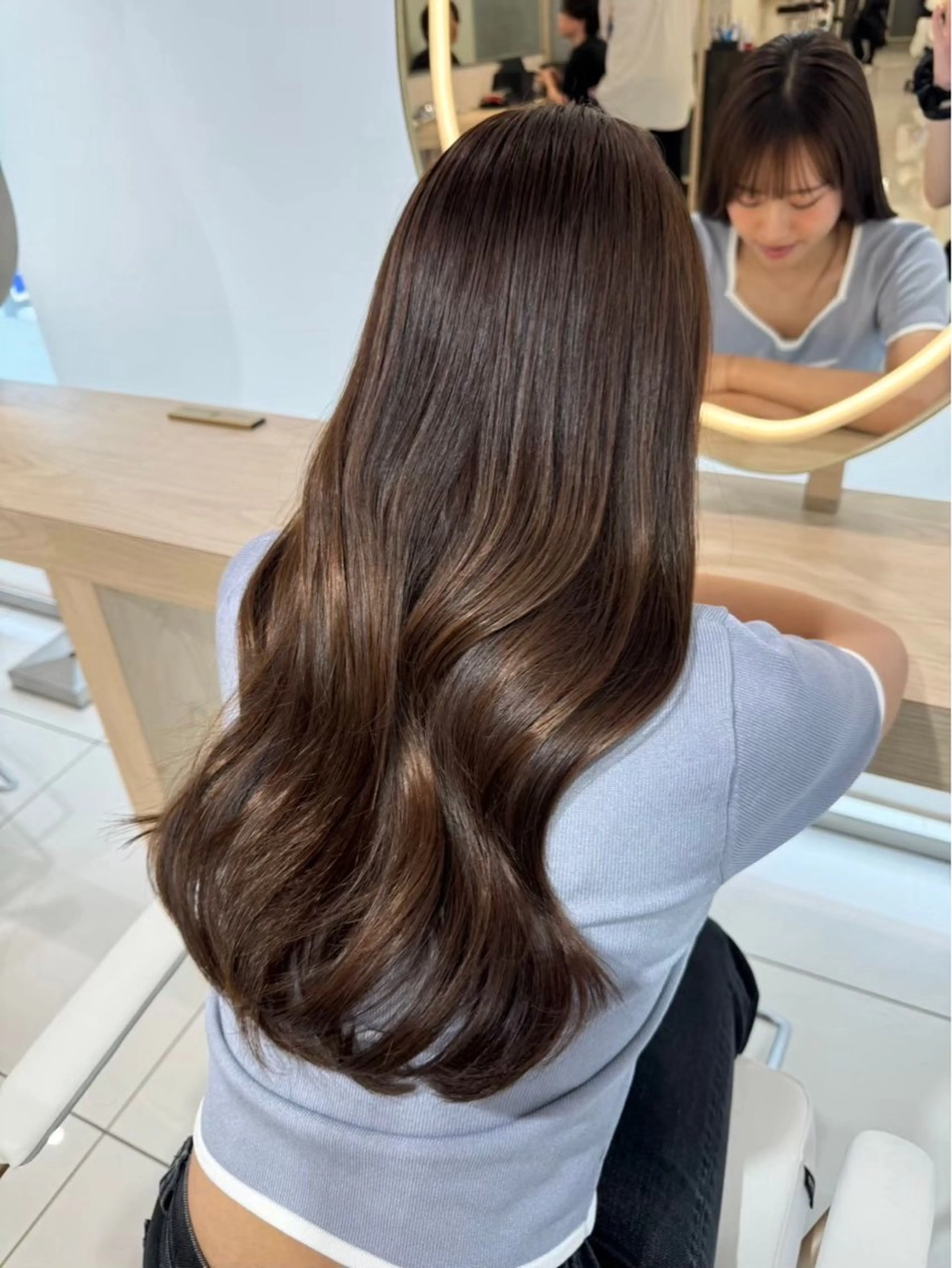 ロング カラー ヘアカラー 🫧透明感 × 艶髪カラー🫧このかのヘアスタイル