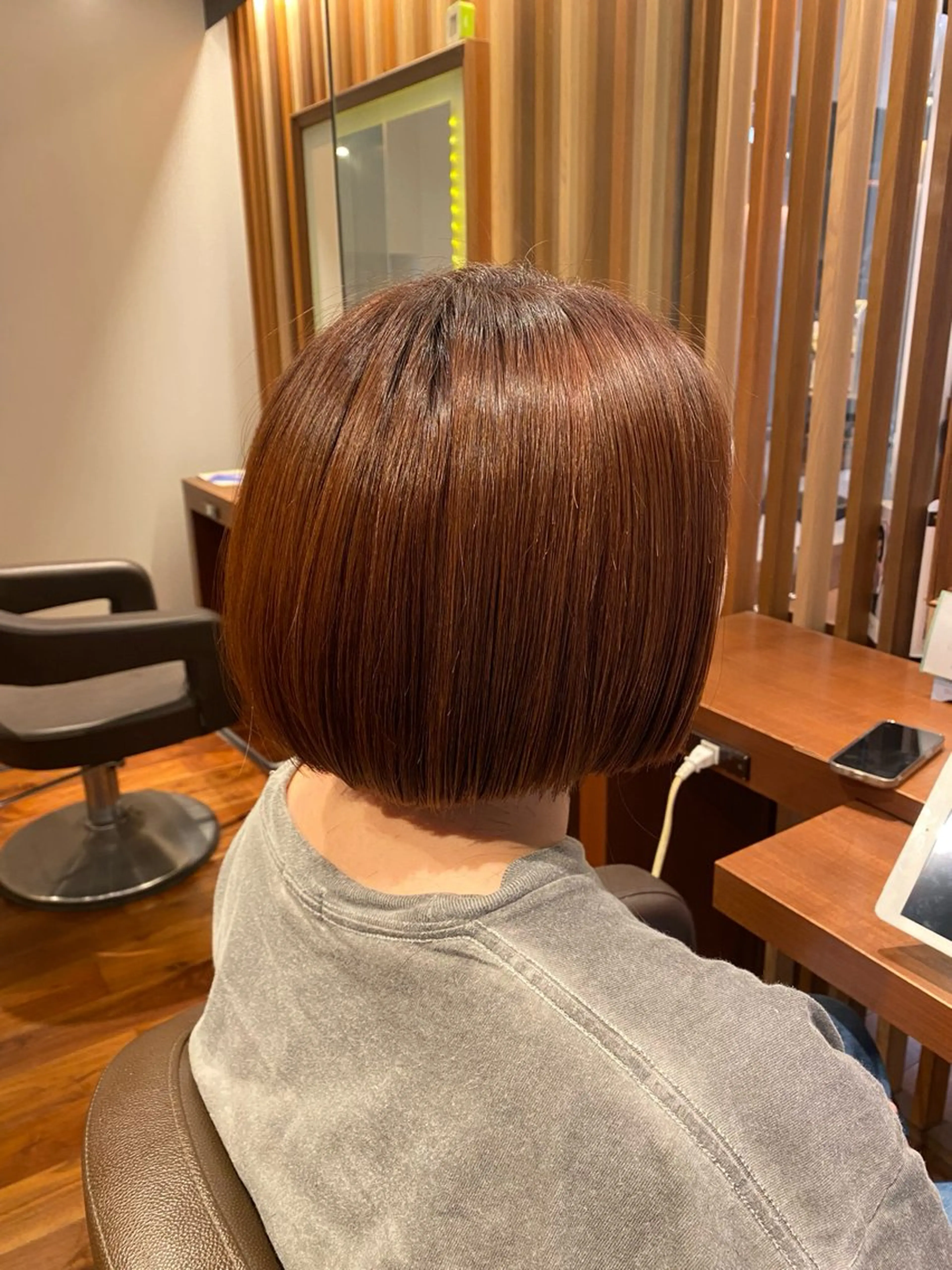 ショート カラー オーガニックカラー/ 髪質改善/暗髪/ボブのヘアスタイル