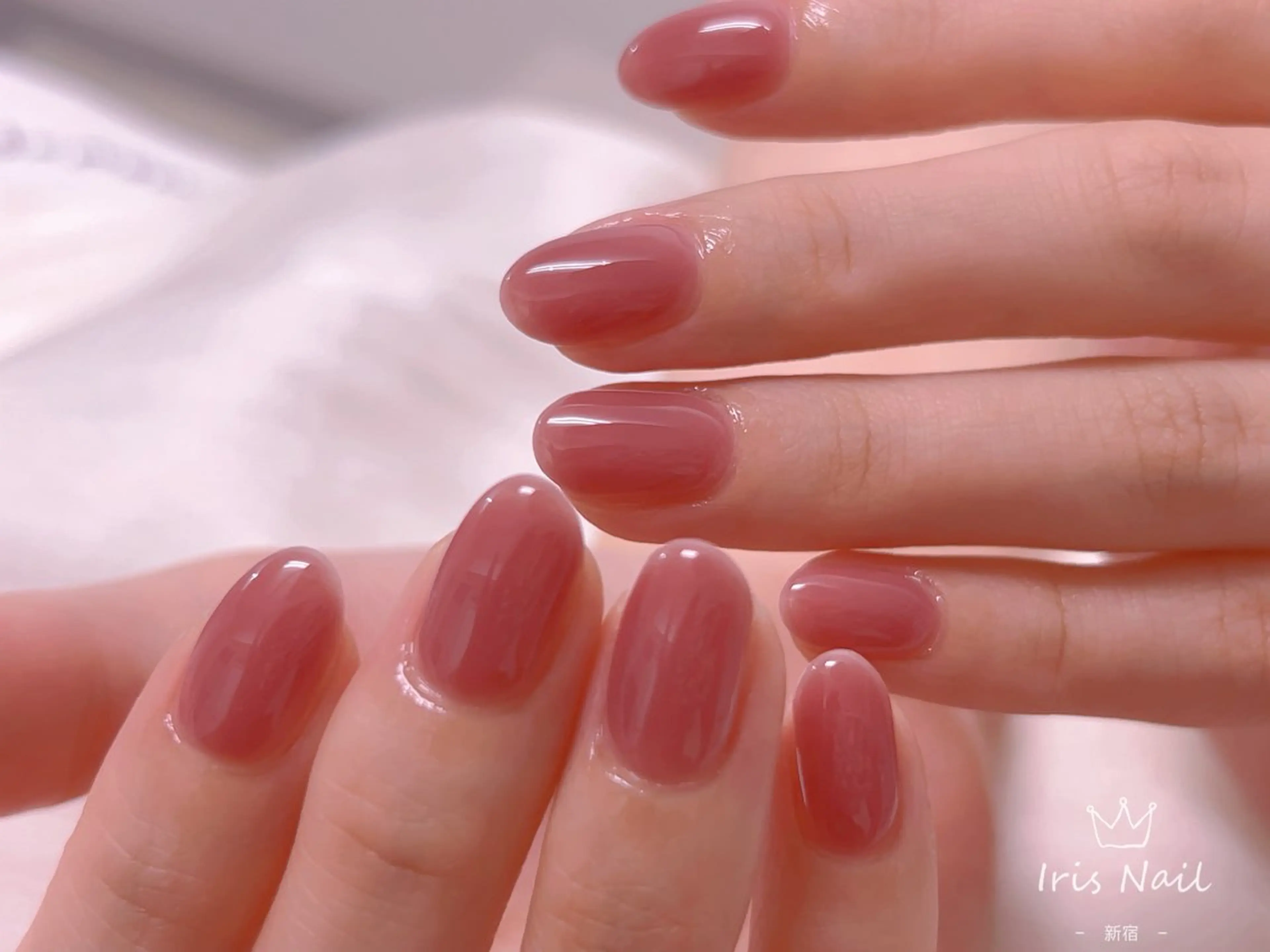 ネイル フレンチネイル ジェルネイル グラデーション 韓国ネイル マグネットネイル 【長さ出し】 IRIS NAILのネイルデザイン