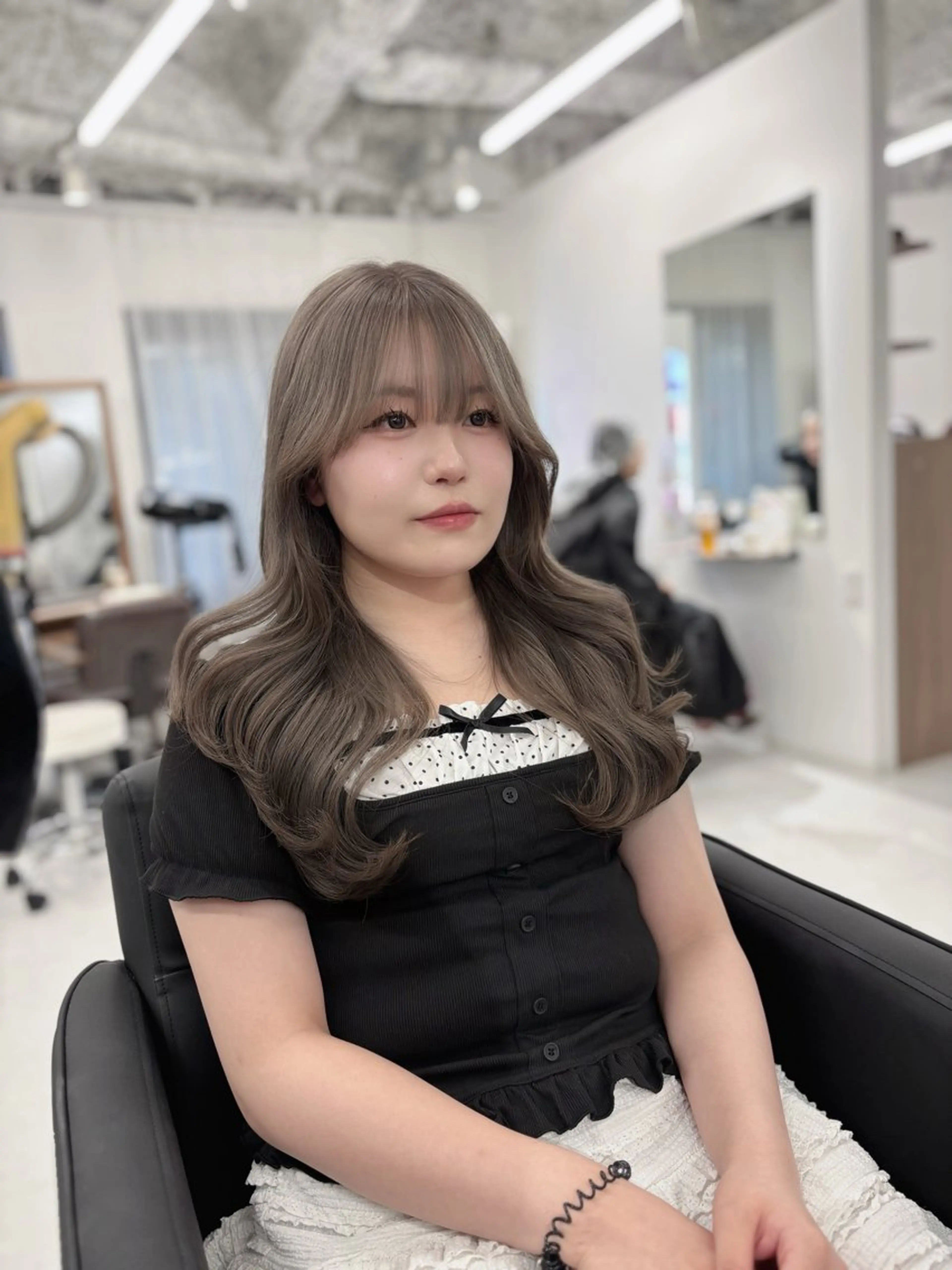 セミロング カラー カット ヘアカラー 赤みなしカラー/梅田 /レイヤー/IORIのヘアスタイル