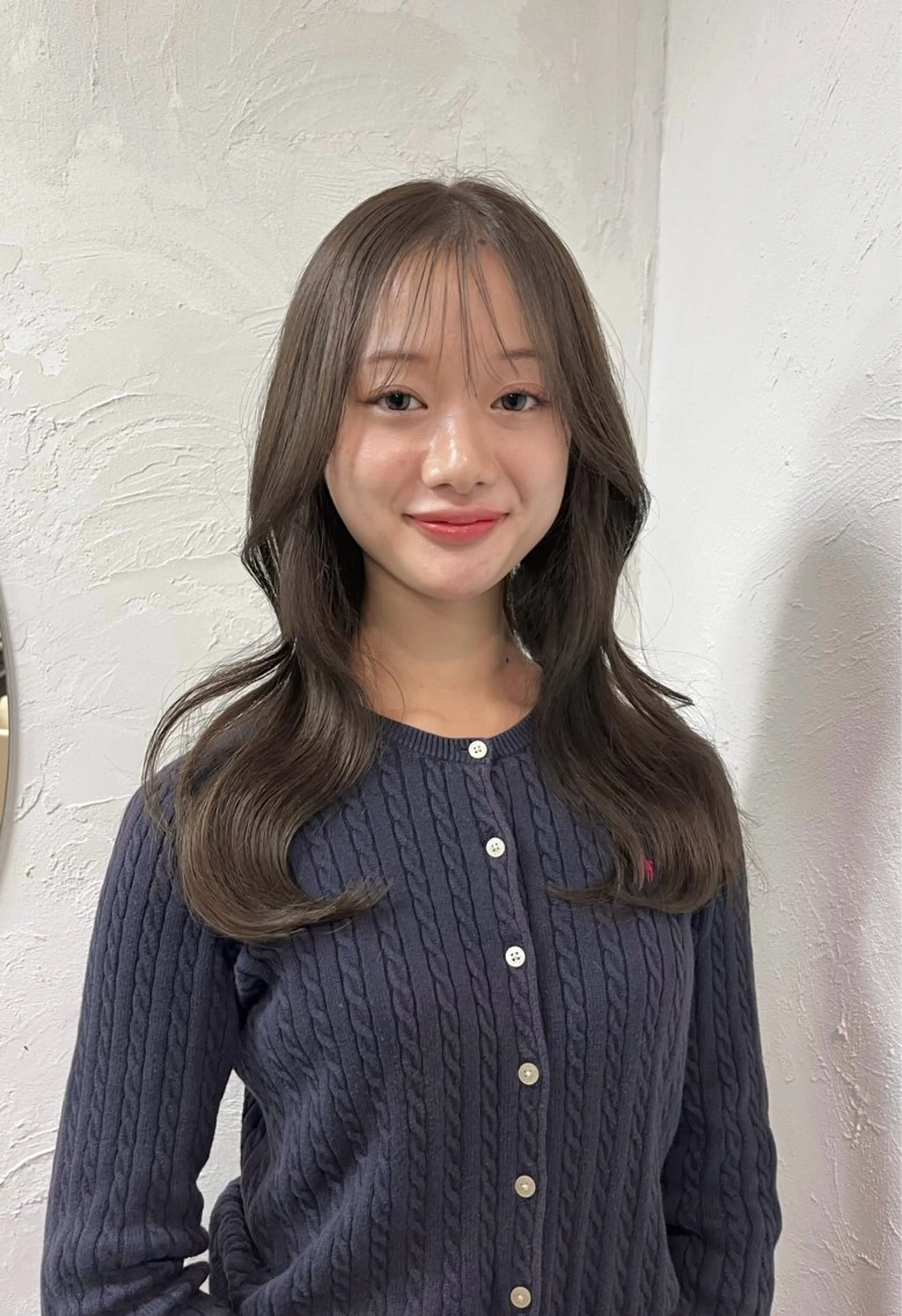 セミロング ヘアカラー 縮毛矯正 トリートメント nakahara madokaのヘアスタイル