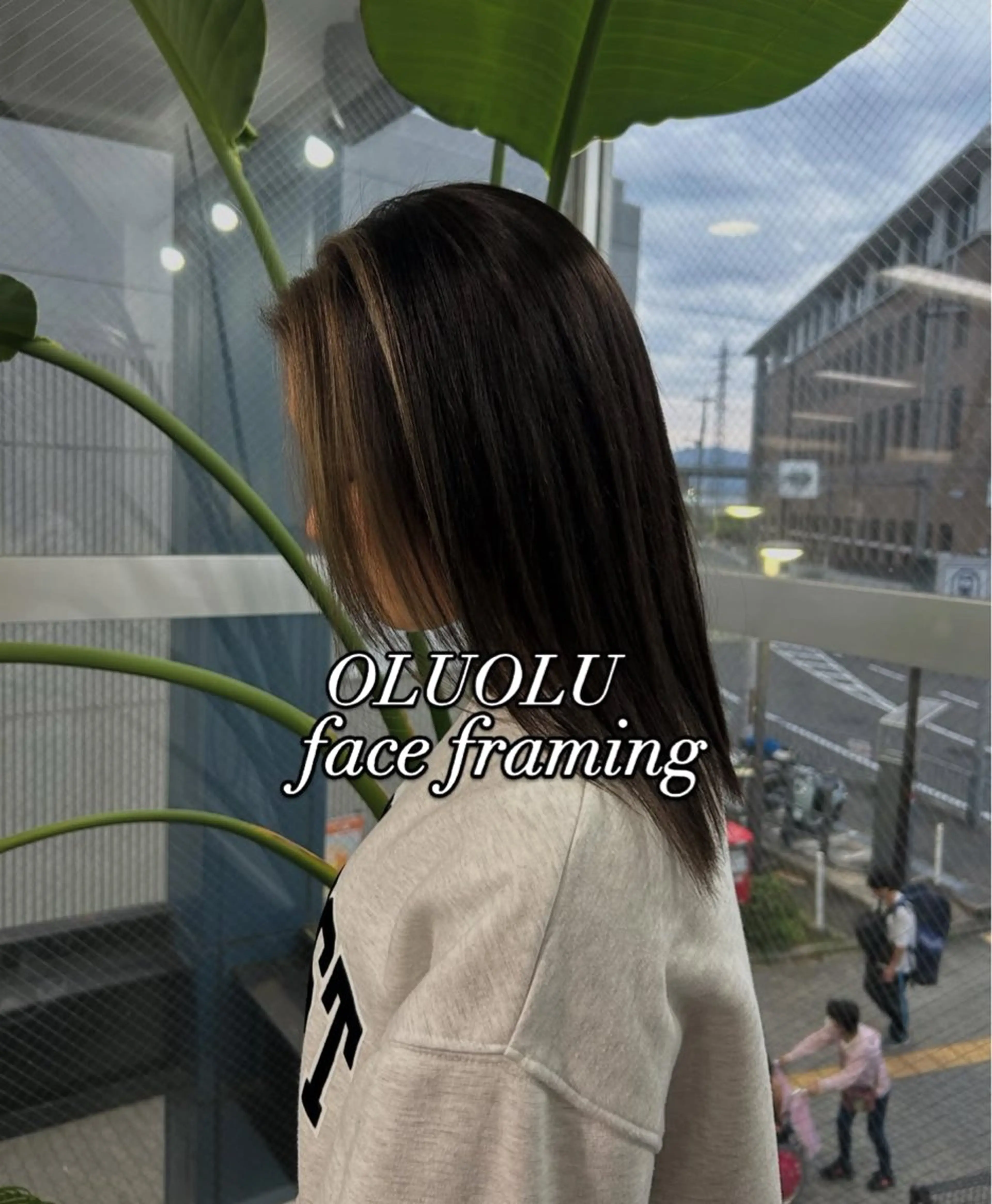 セミロング ミストバング 桝田 友美のヘアスタイル