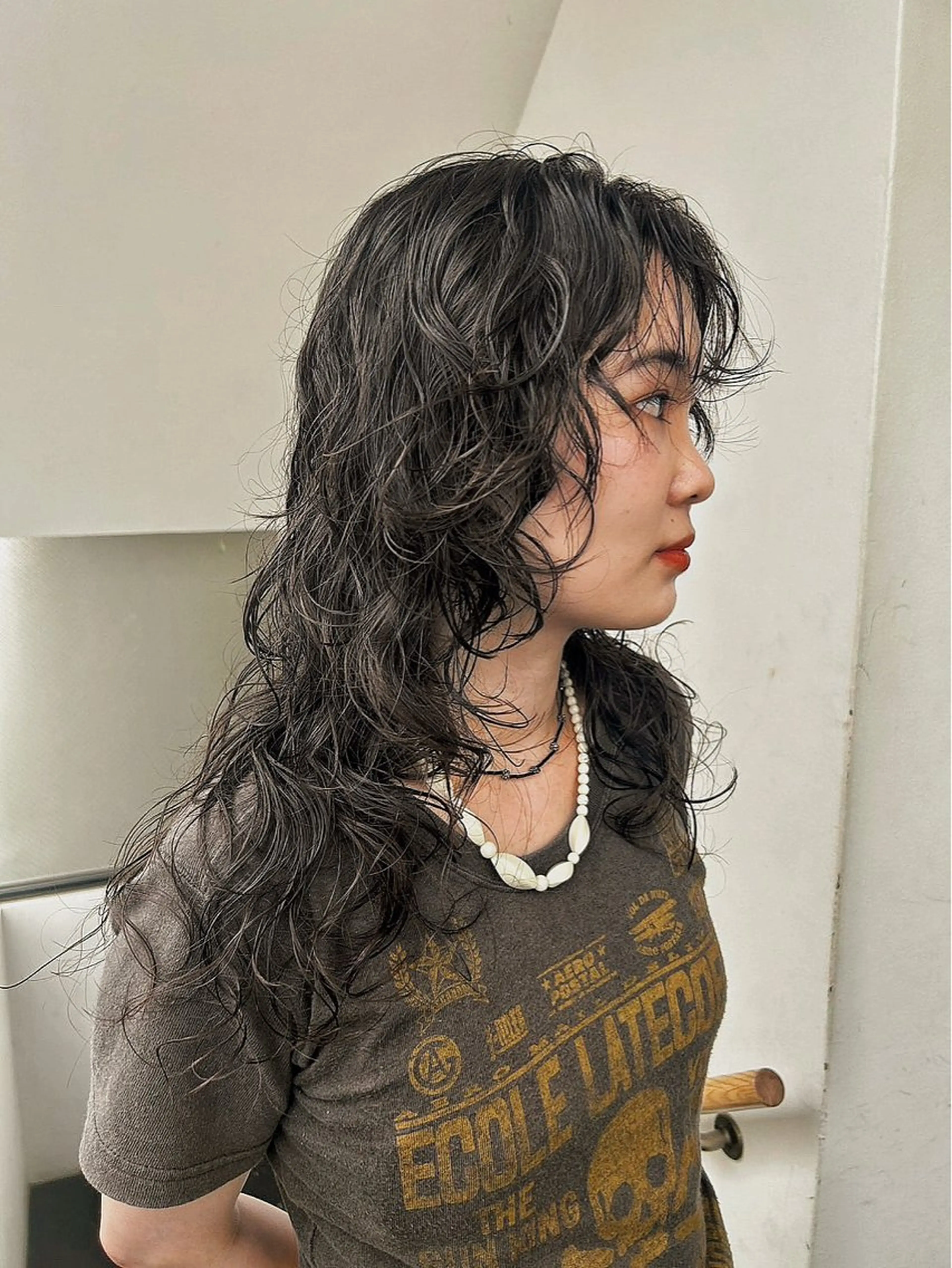 ロング パーマ カット パーマ トリートメント 似合わせパーマ 竹之内竜矢のヘアスタイル