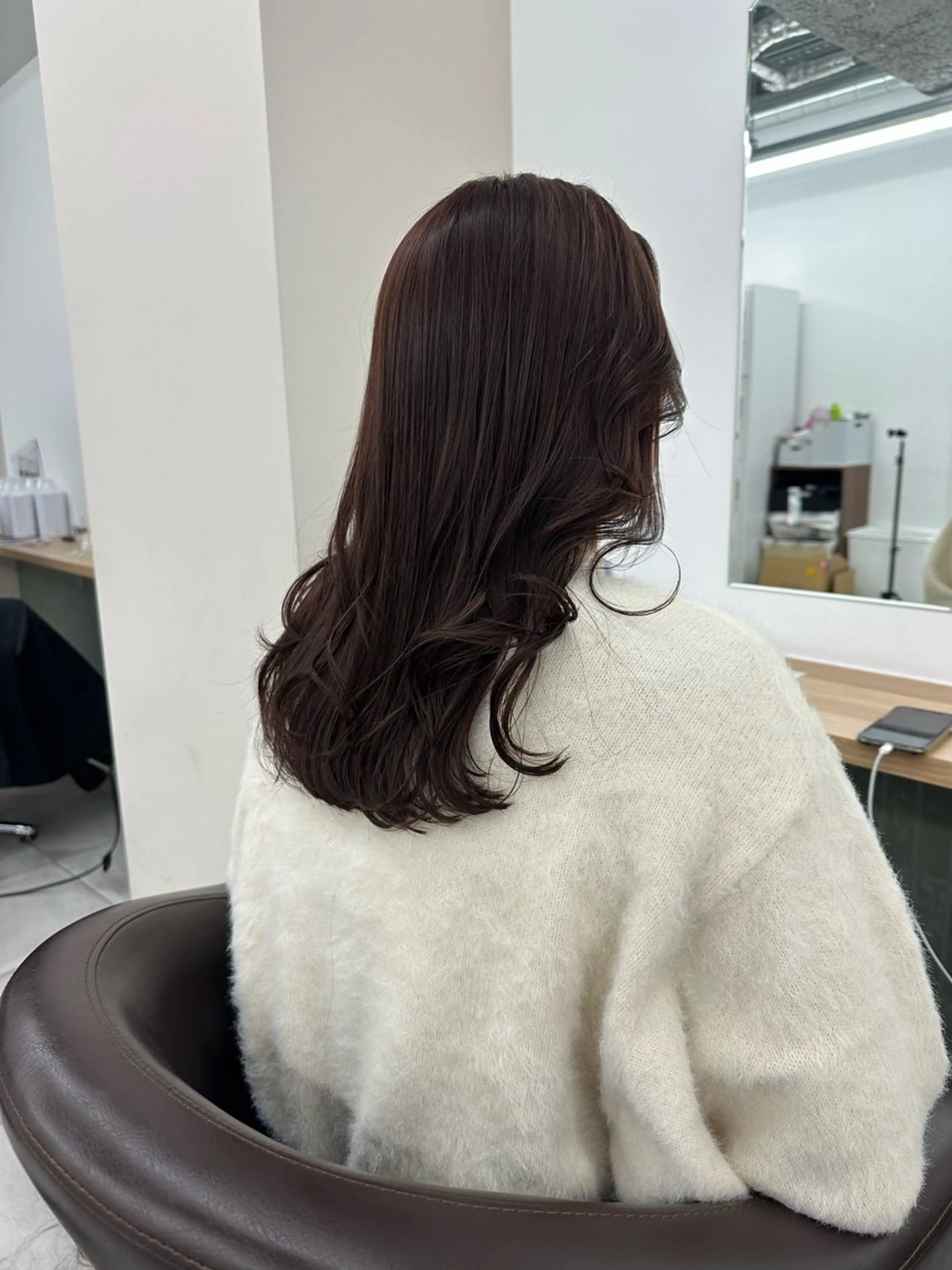 セミロング カラー キッズ カット ヘアカラー トリートメント オトナヘア🌸 harukaのヘアスタイル