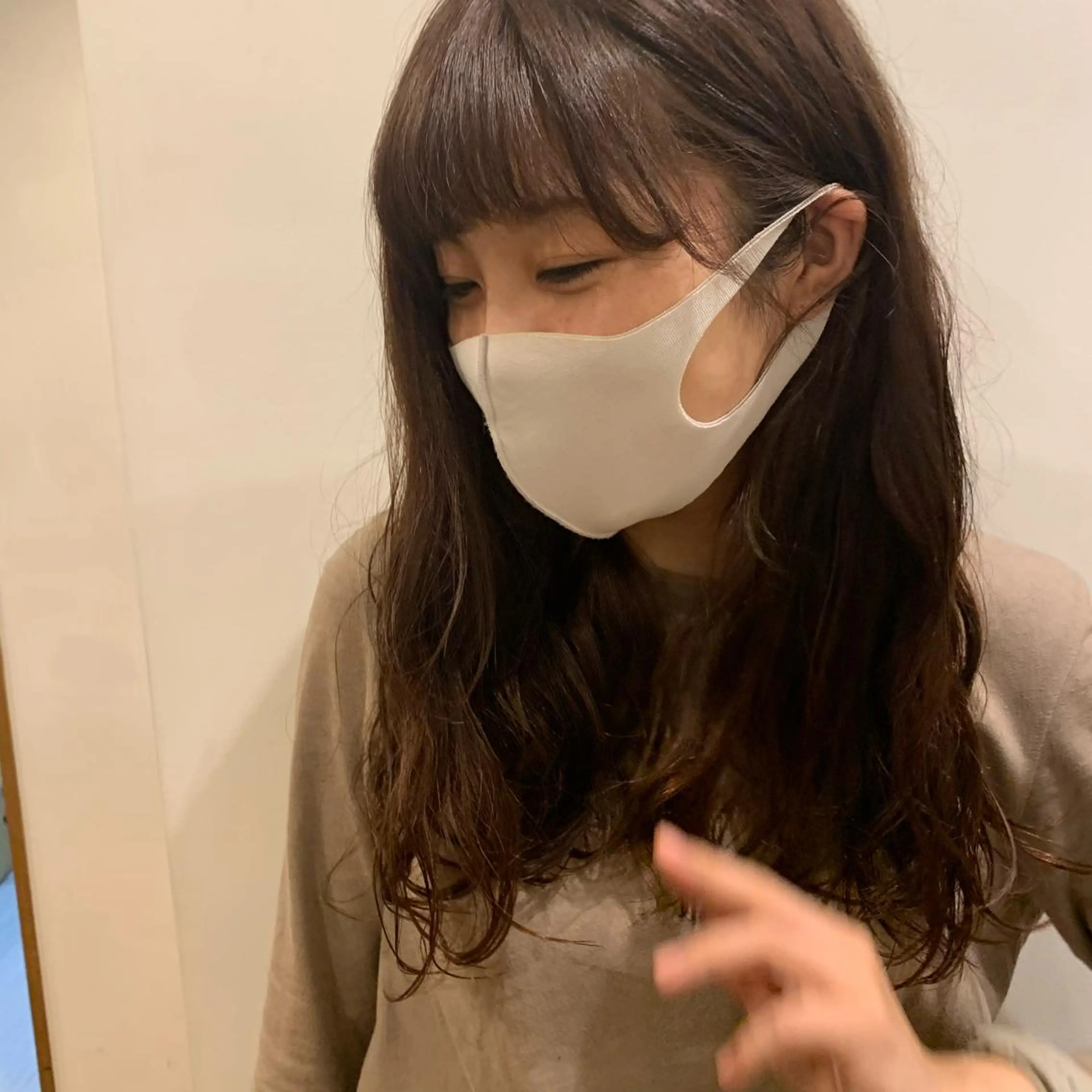 ロング カラー ベージュカラー カット ヘアカラー トリートメント mizuho .のヘアスタイル