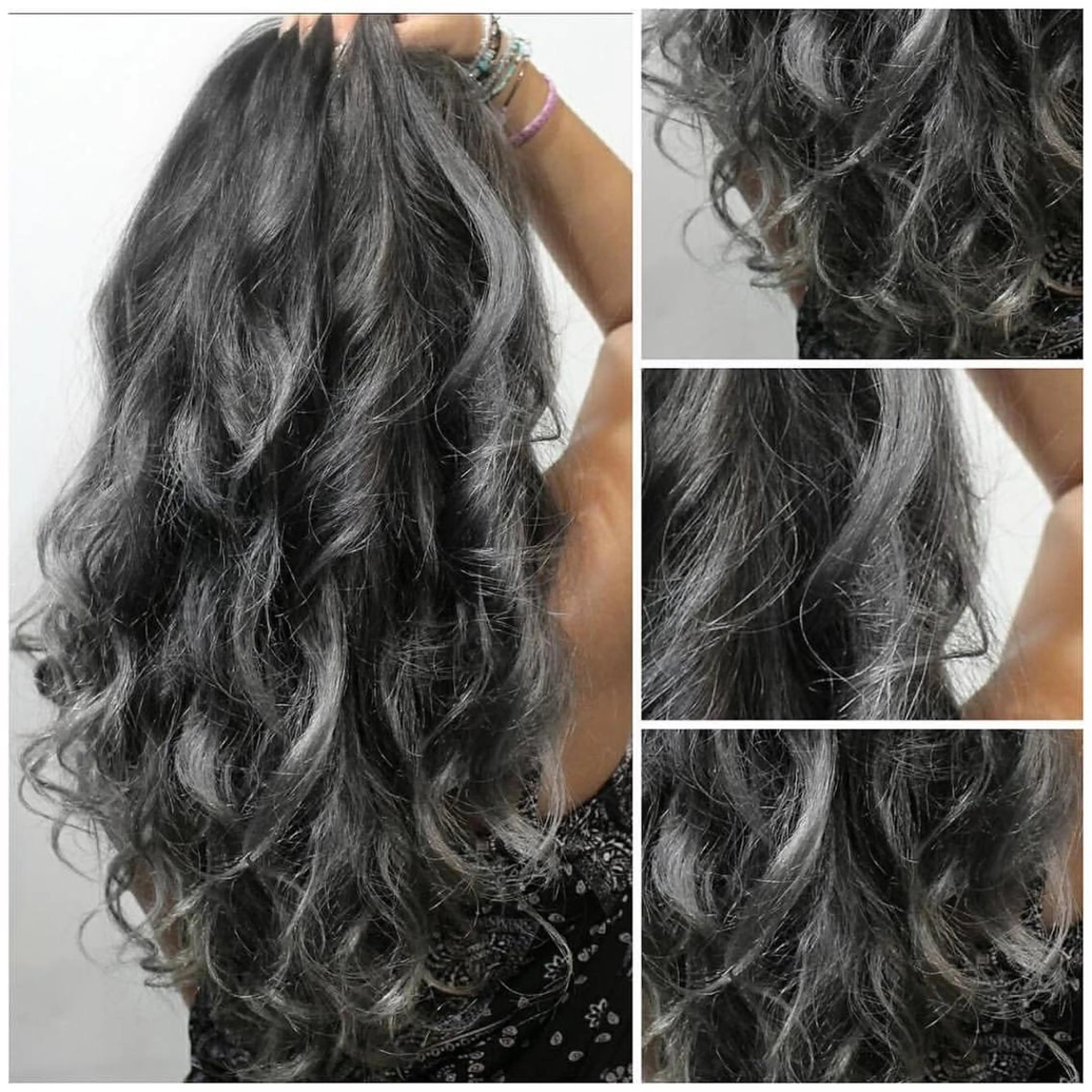 ロング カラー ヘアアレンジ ブルーカラー ネイビーカラー ヘアカラー トリートメント 次世代シールエクステ 錦糸町 小泉 朋之のヘアスタイル