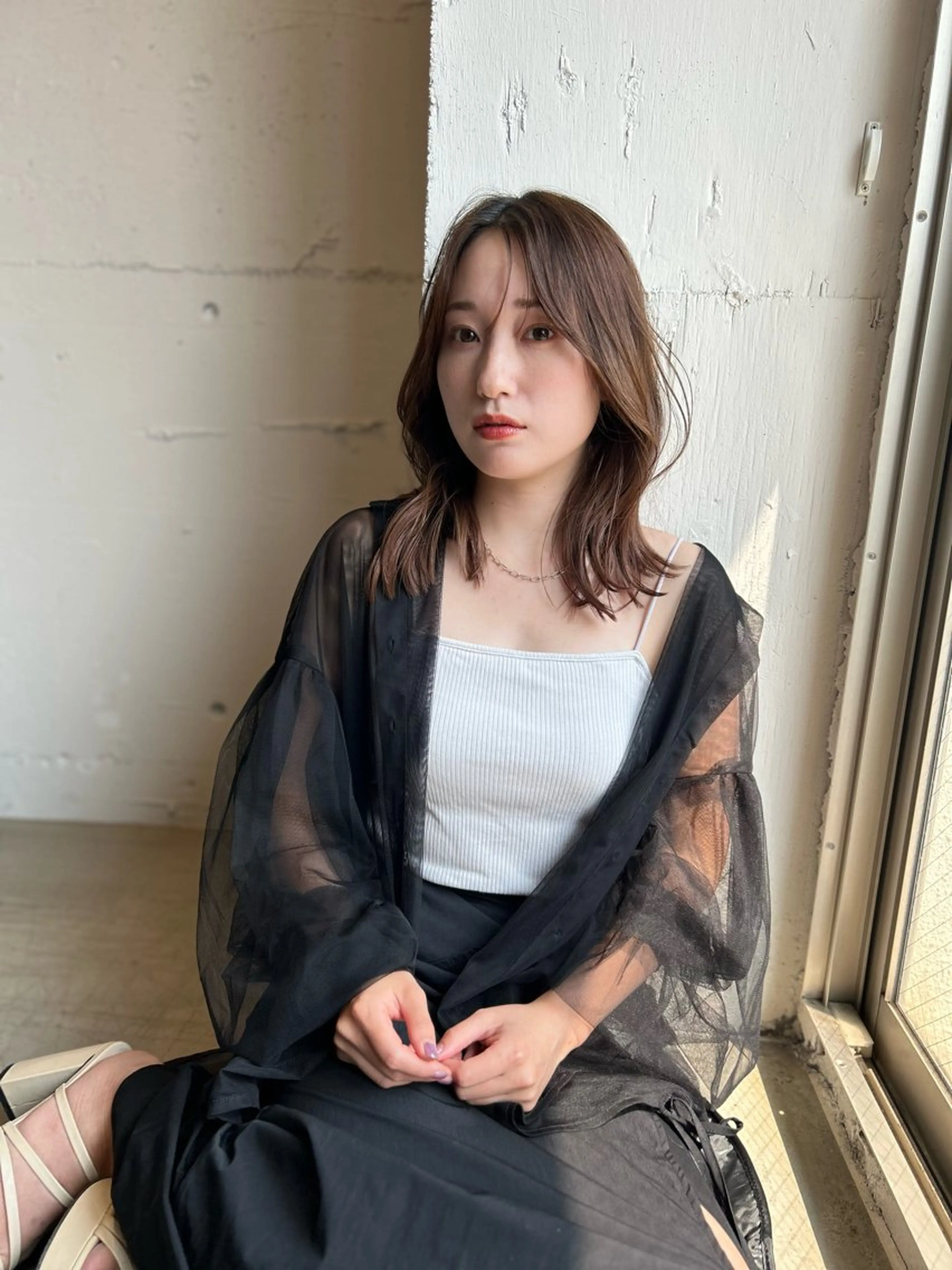 ミディアム カラー 韓国風ヘア カット ヘアカラー 韓国レイヤー/ハイ トーン/優太のヘアスタイル