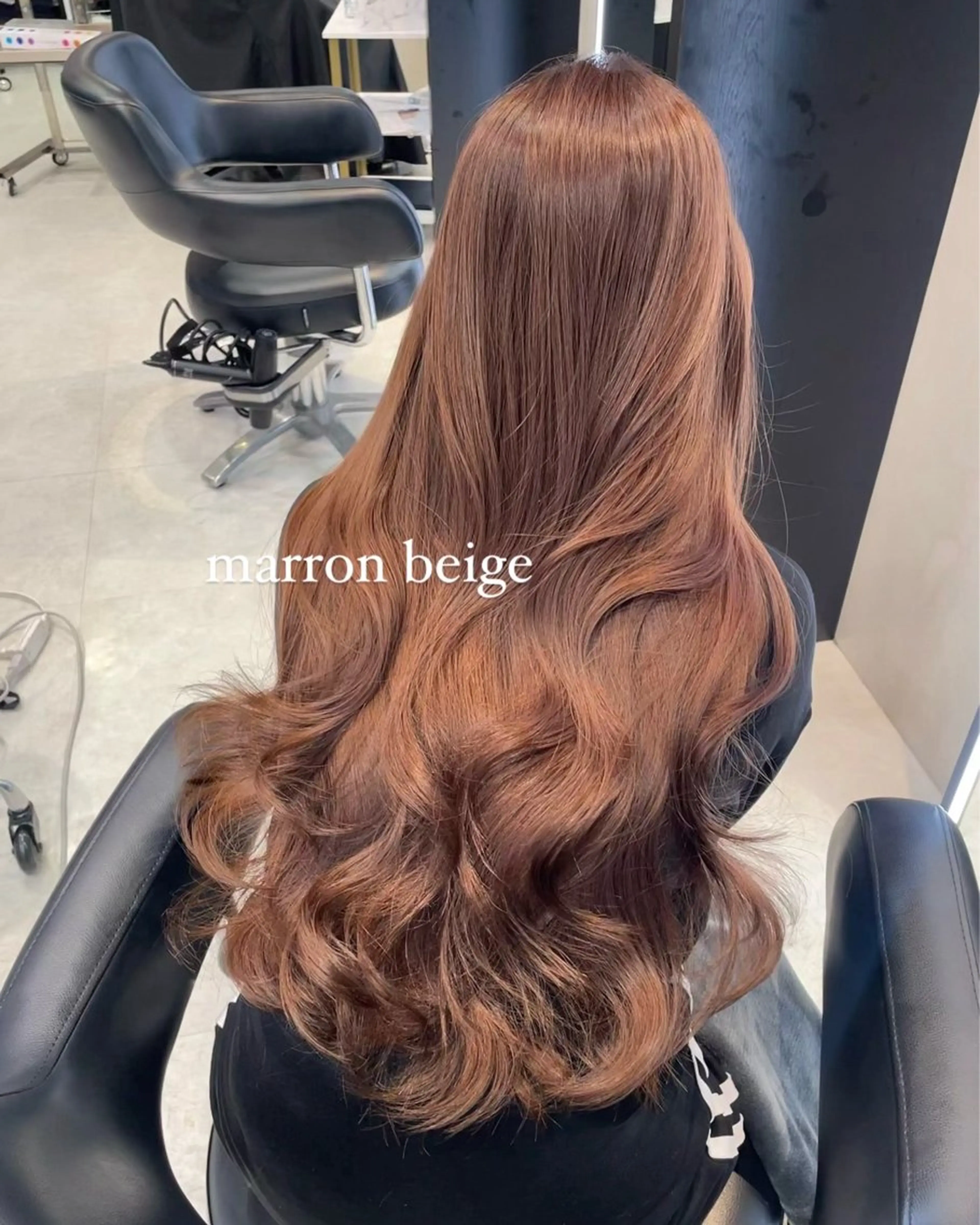 ロング カット ヘアカラー トリートメント 韓国ヘア🇰🇷 YURIYAのヘアスタイル