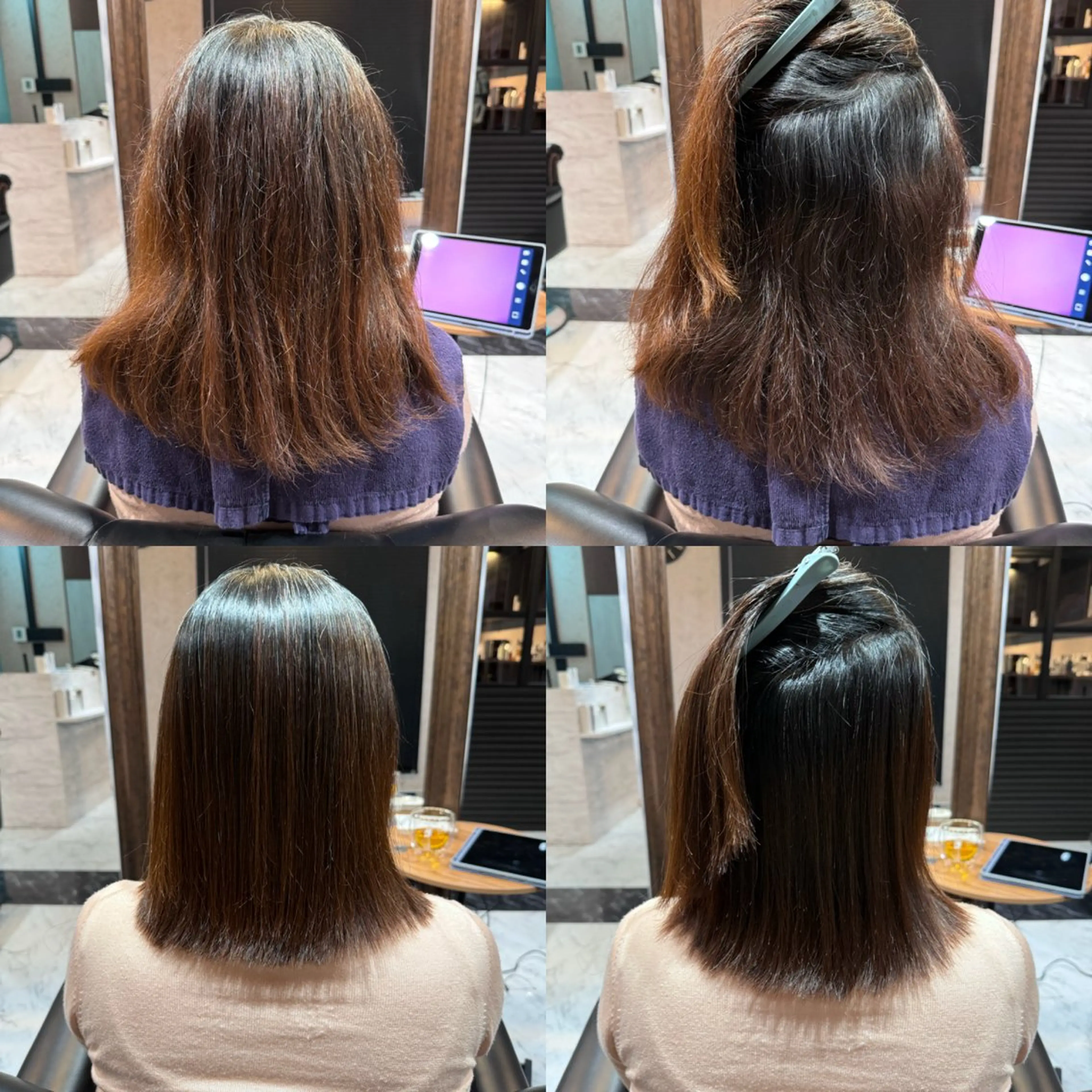 ミディアム 縮毛矯正 LuanaTOKYO 都築佑汰のヘアスタイル