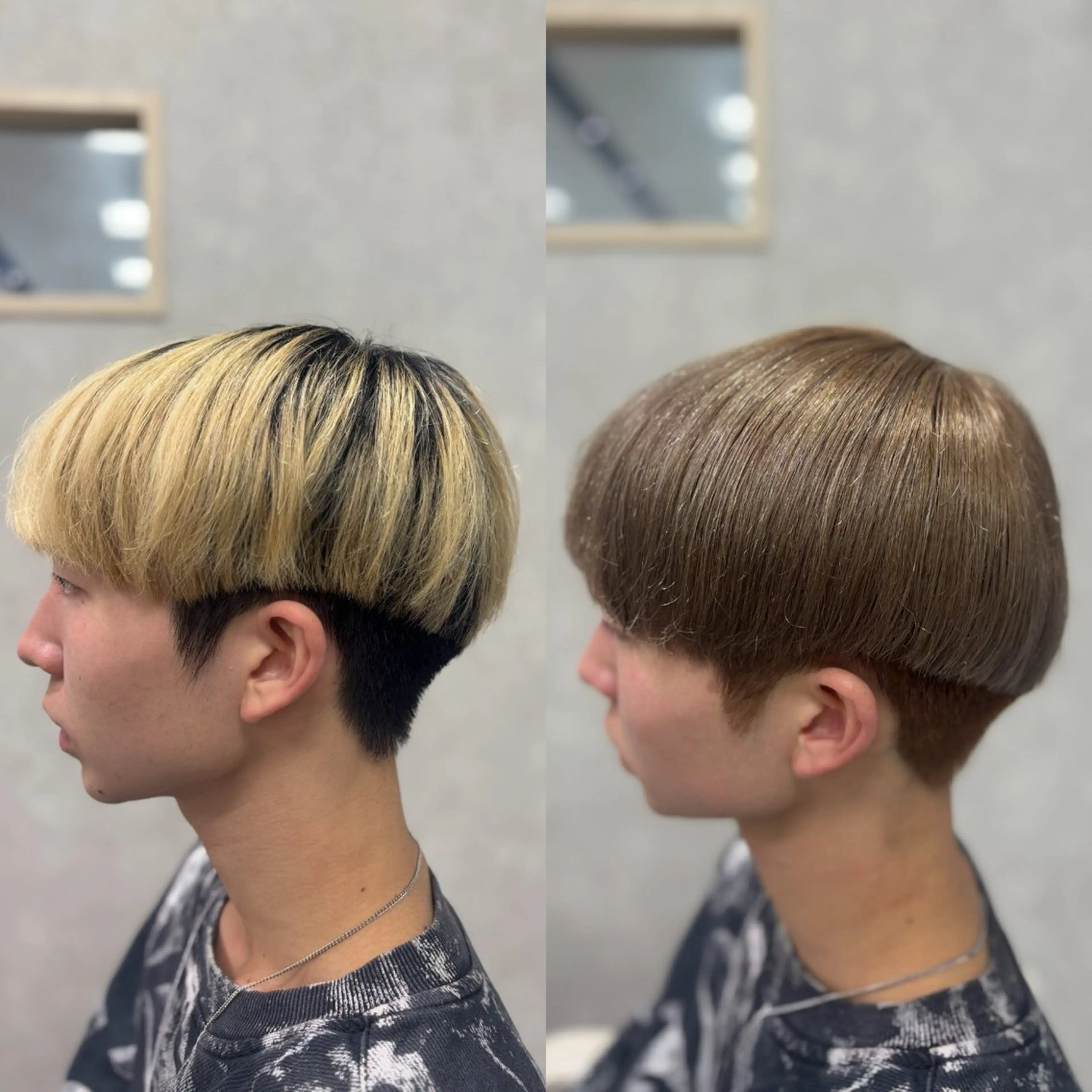 ショート カラー メンズ ヘアカラー メンズ特化韓国風 パーマスタイル/りんのヘアスタイル