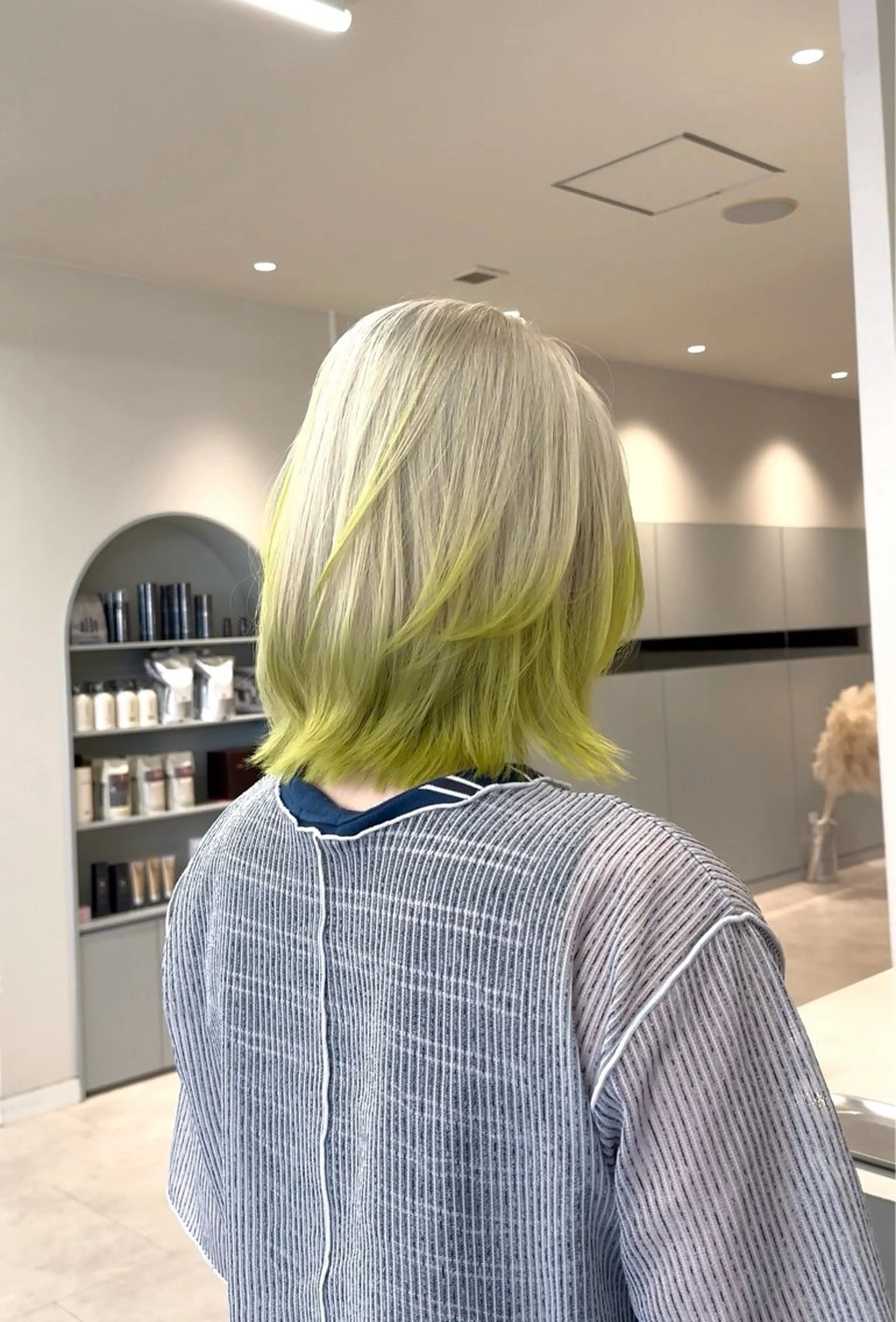 ミディアム イエローカラー 🫧ペール系カラー /デザイン秀喜🫧のヘアスタイル