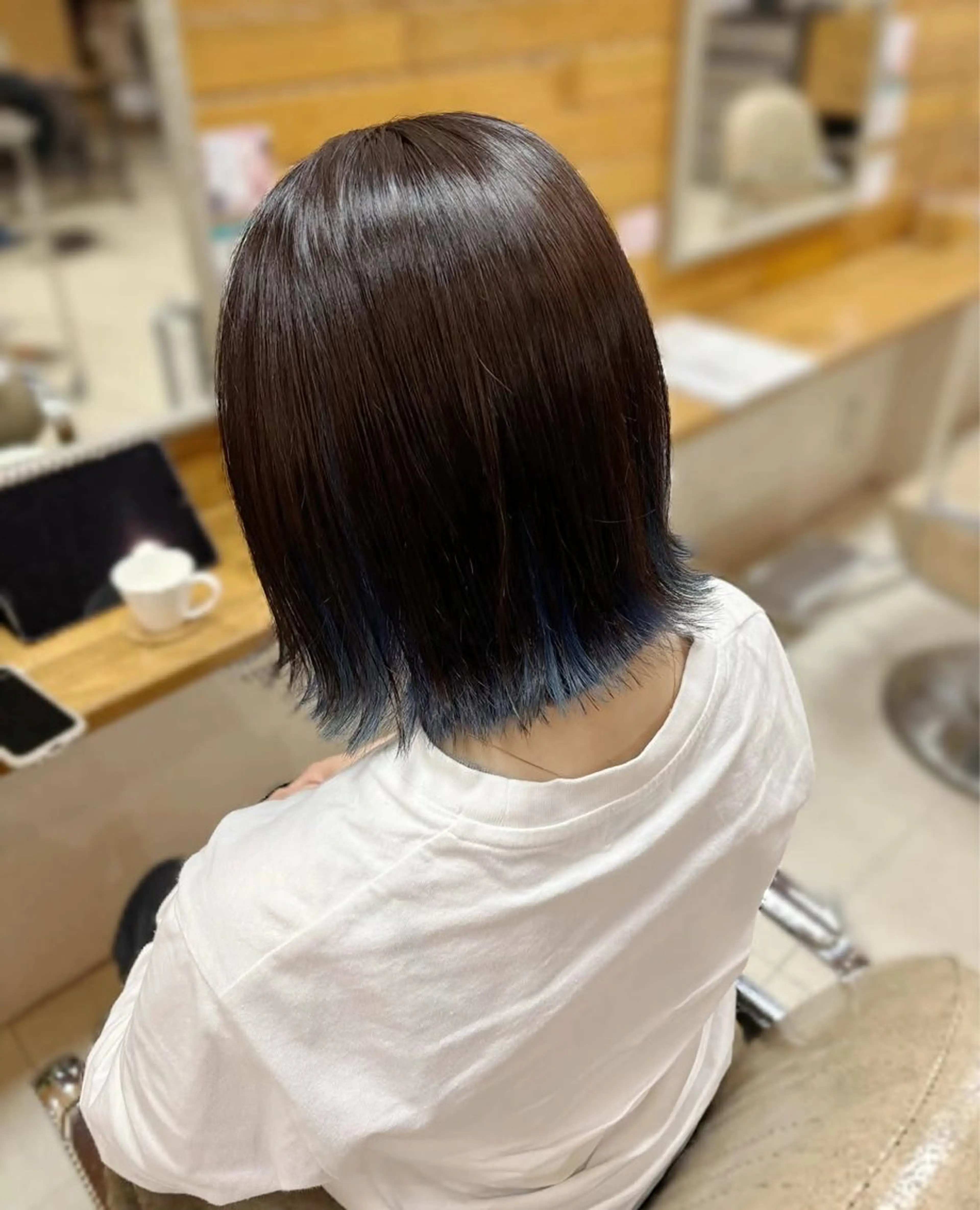 ミディアム カラー ボブ 望月 星来のヘアスタイル