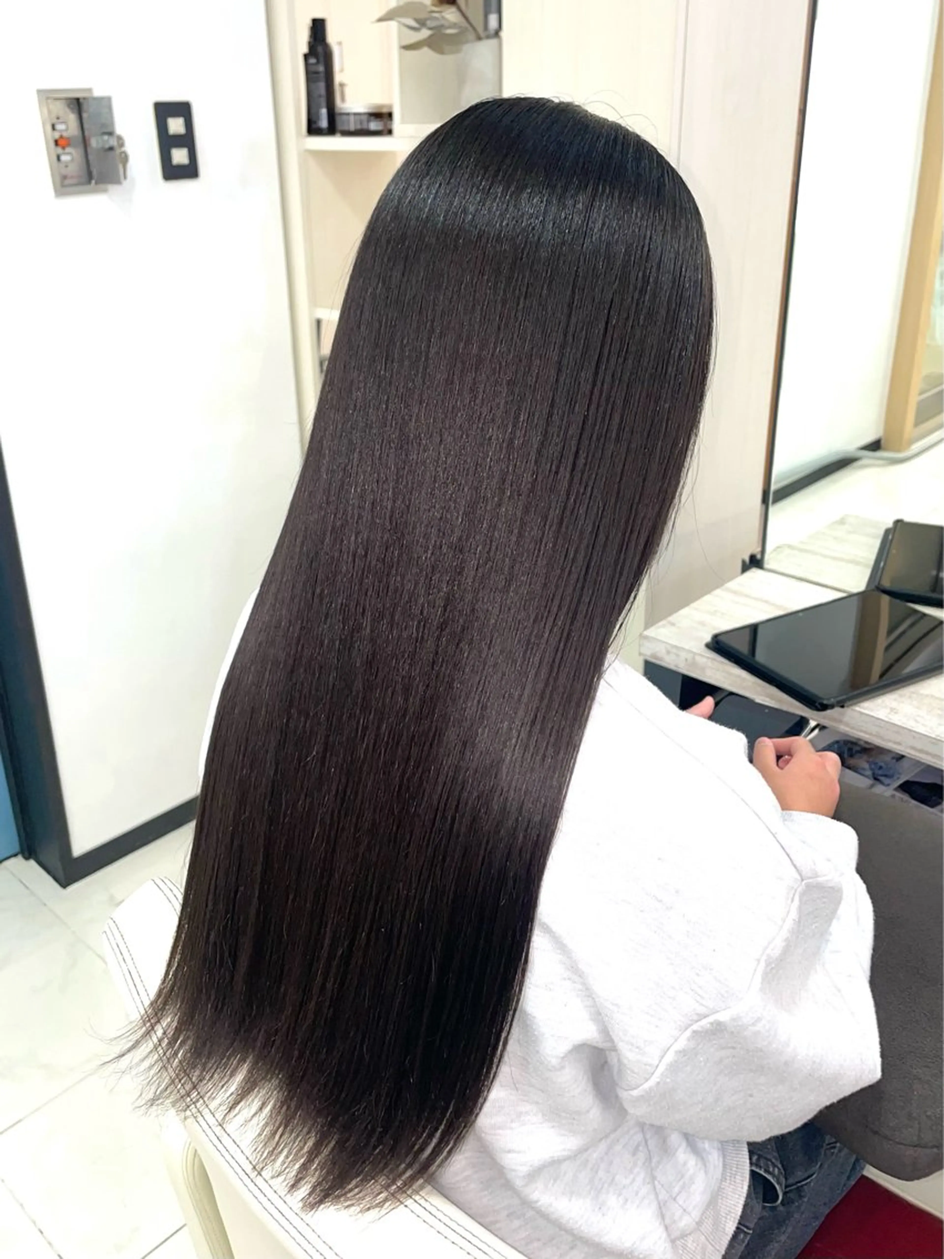 ロング カット 縮毛矯正 トリートメント chic channel伊藤のヘアスタイル