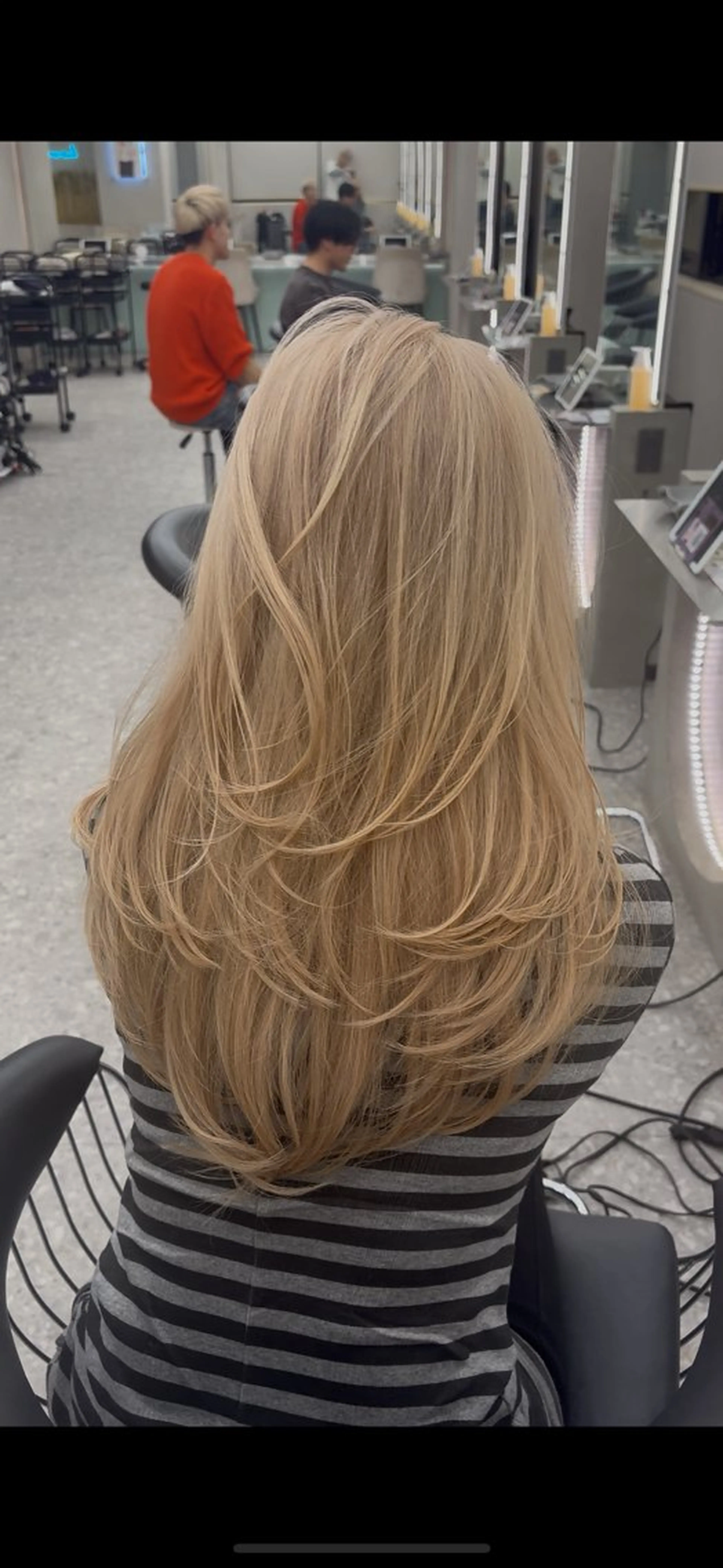 ロング ハッシュカット ハイレイヤー レイヤーカット Yuta✂︎ 韓国レイヤー🪽のヘアスタイル